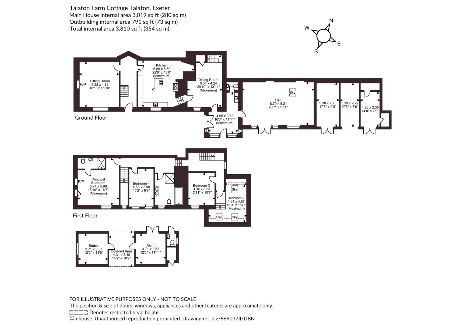 Talaton Farm Cottage,, Talaton, Devon floorplan