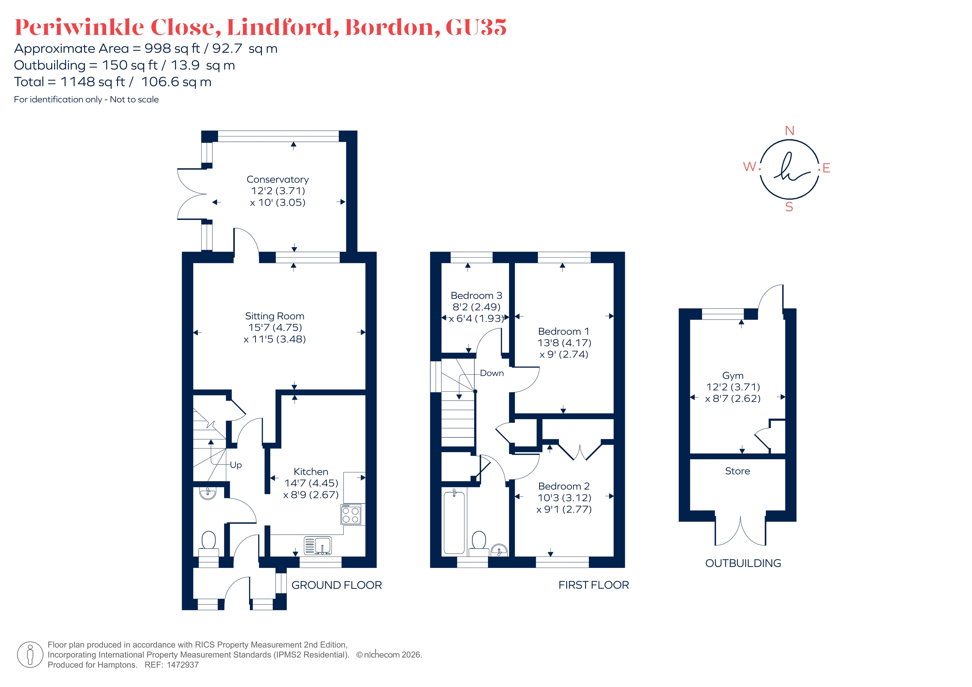 46, Periwinkle Close, Lindford floorplan