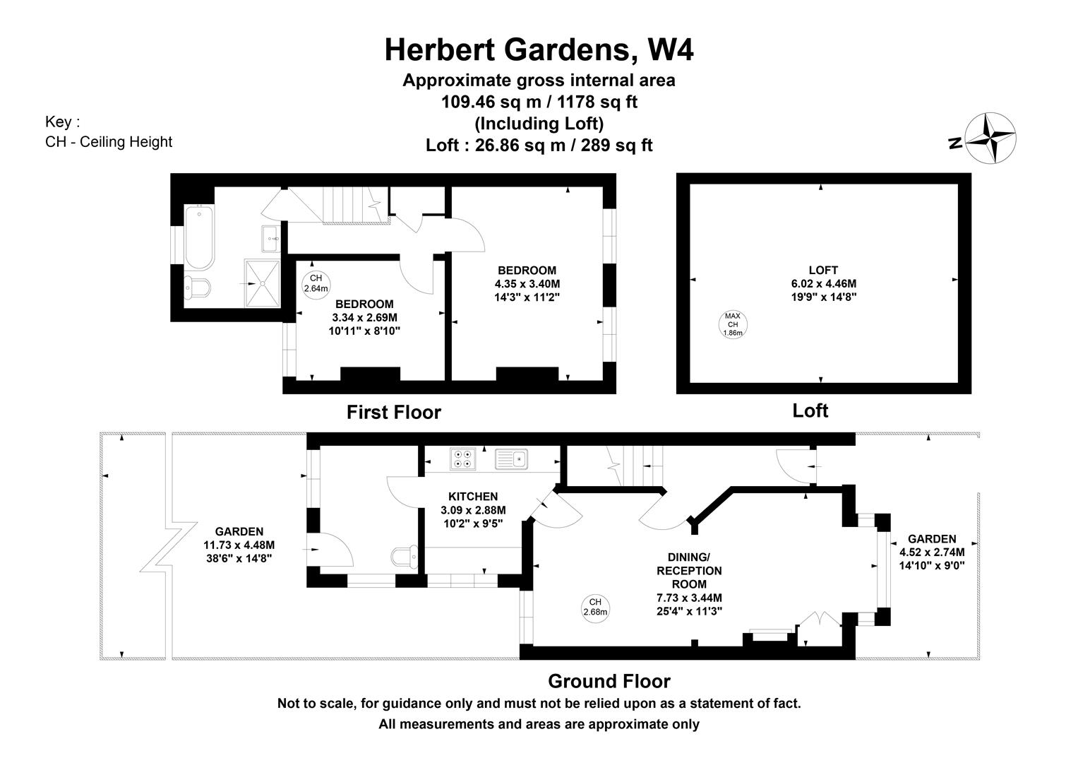 3, Herbert Gardens, London floorplan