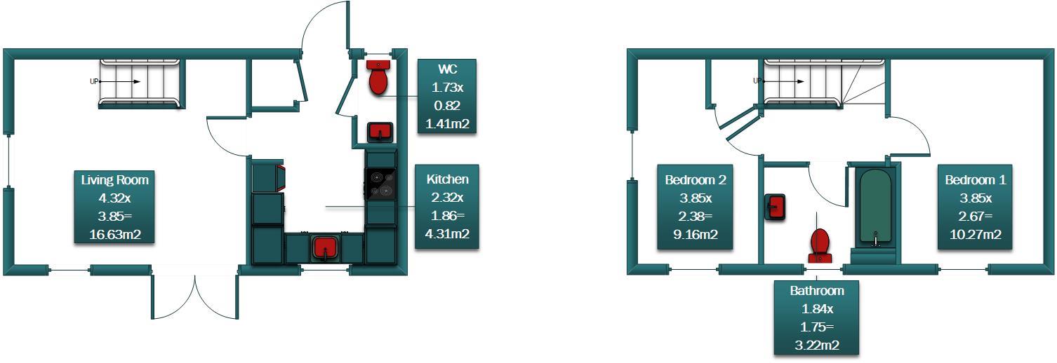 2, Easington Place, Canterbury floorplan