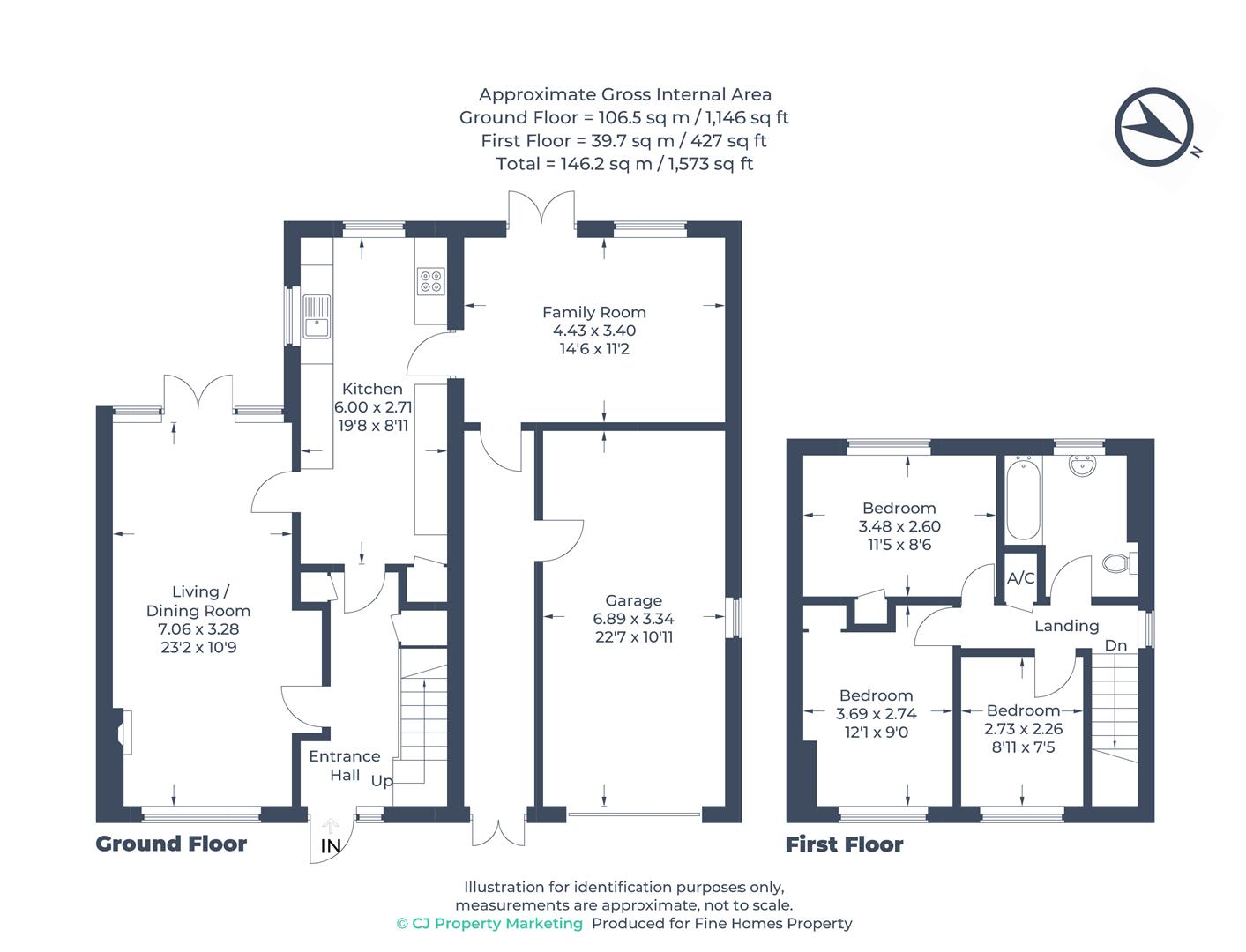 121, Plantation Road, Leighton Buzzard floorplan