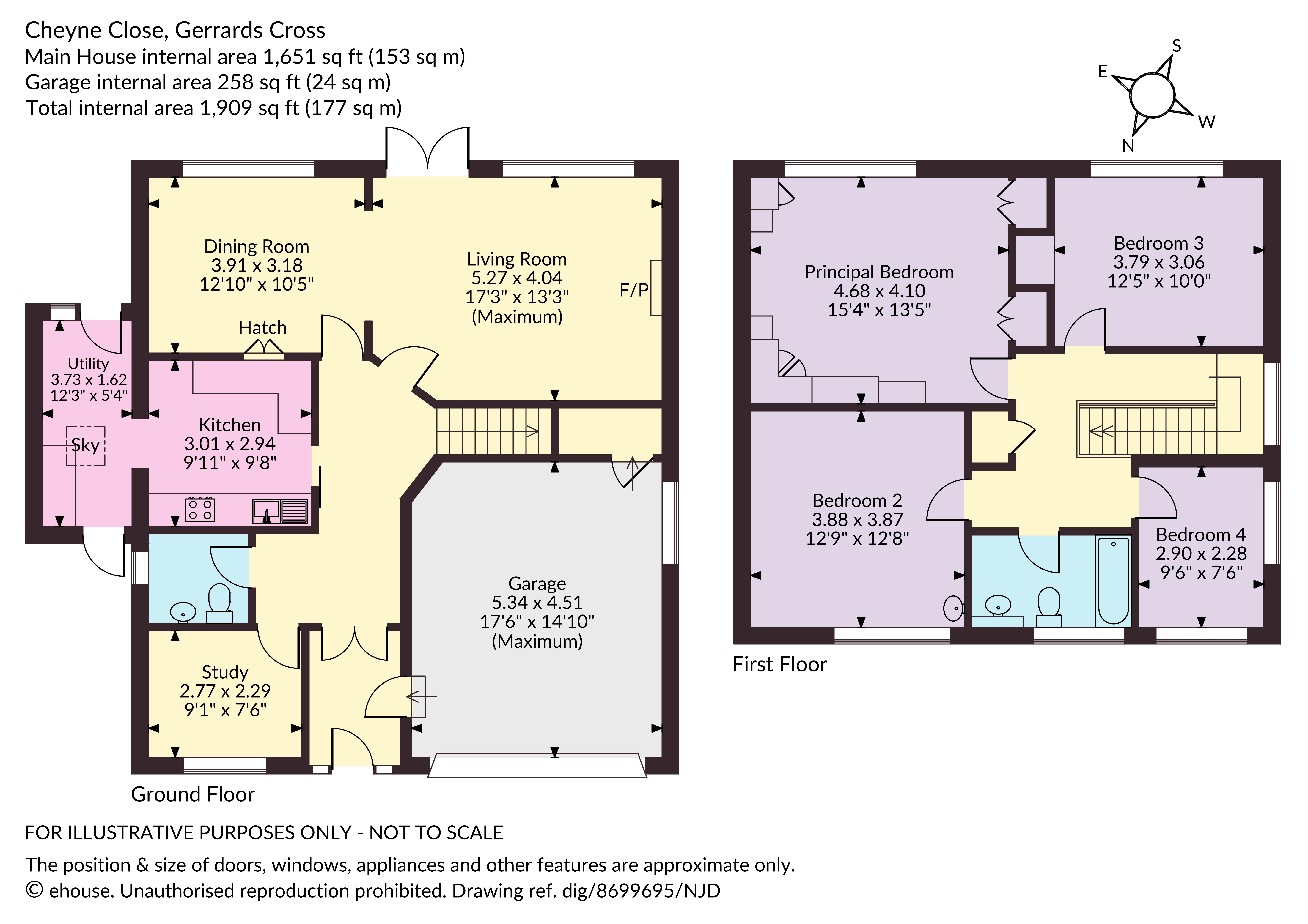 7, Cheyne Close, Buckinghamshire floorplan