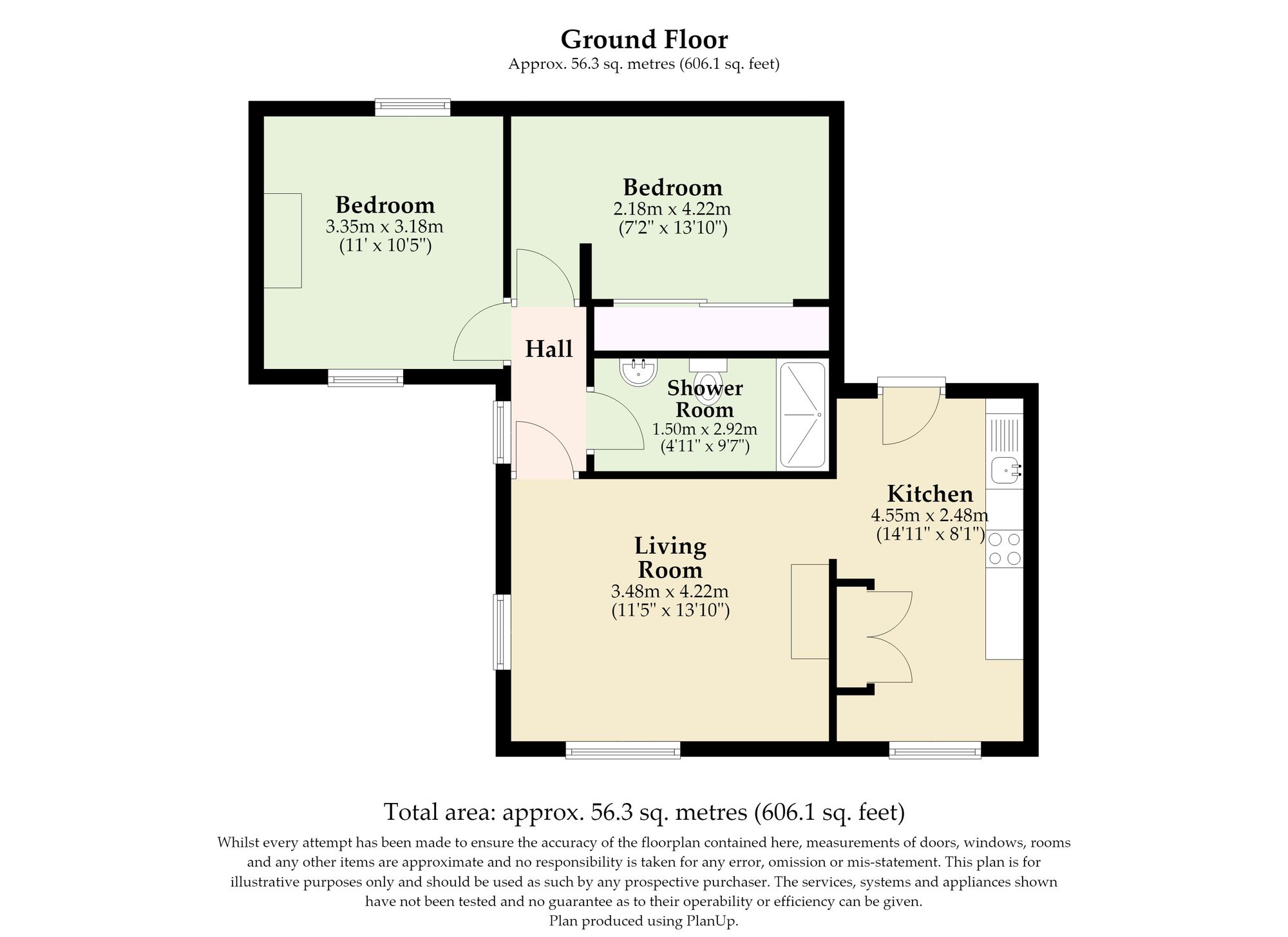Flat 1, 53 High Street, Great Yarmouth floorplan