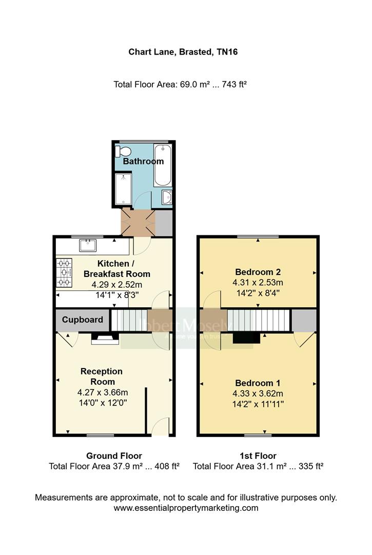 1, Chart Lane, Brasted floorplan