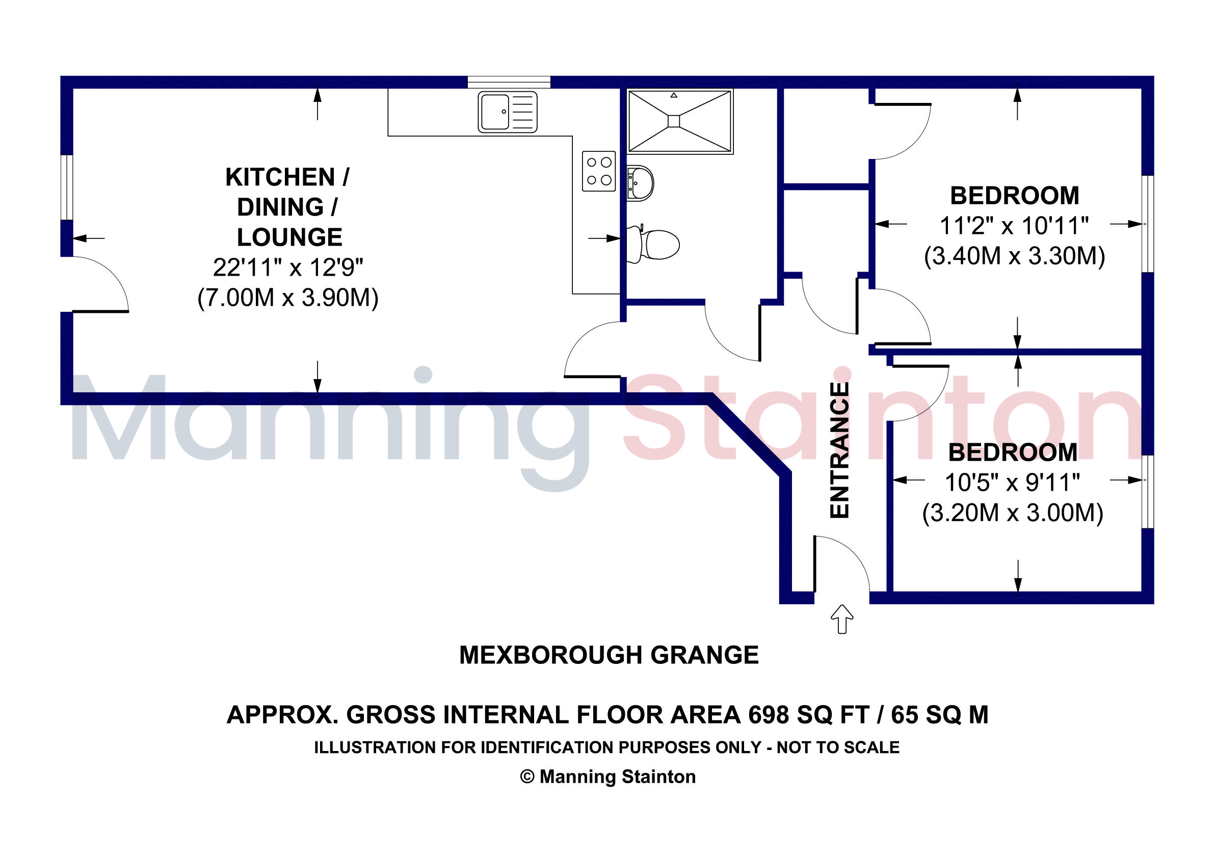17, Mexborough Grange, 41, Main Street, Leeds floorplan
