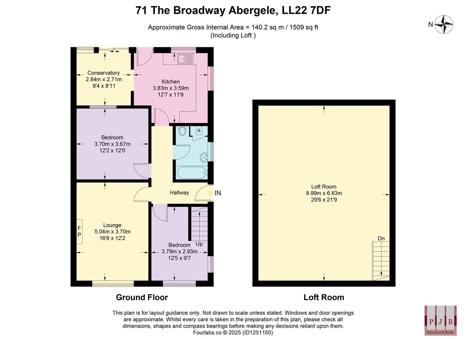 71, The Broadway, Abergele floorplan
