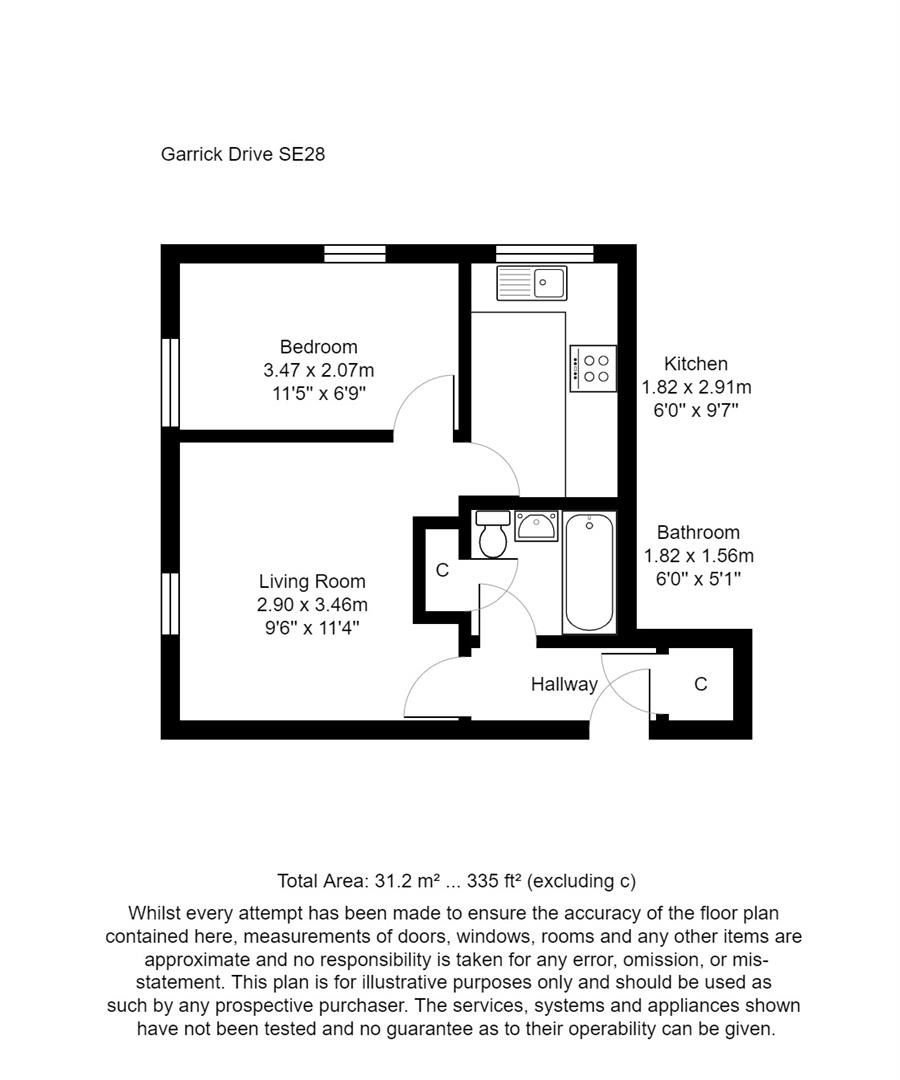23, Garrick Drive, London floorplan