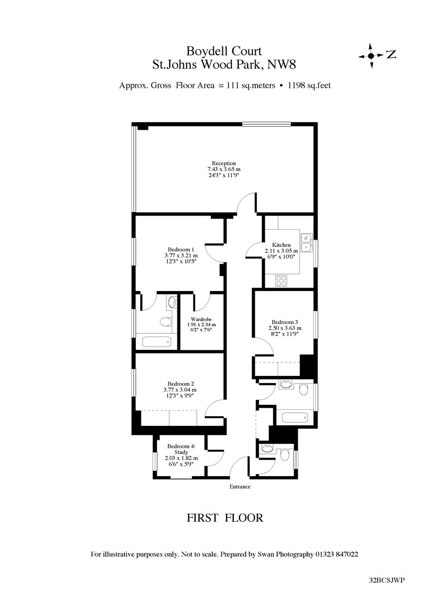 3 Bedrooms Flat to rent in St. Johns Wood Park, London NW8