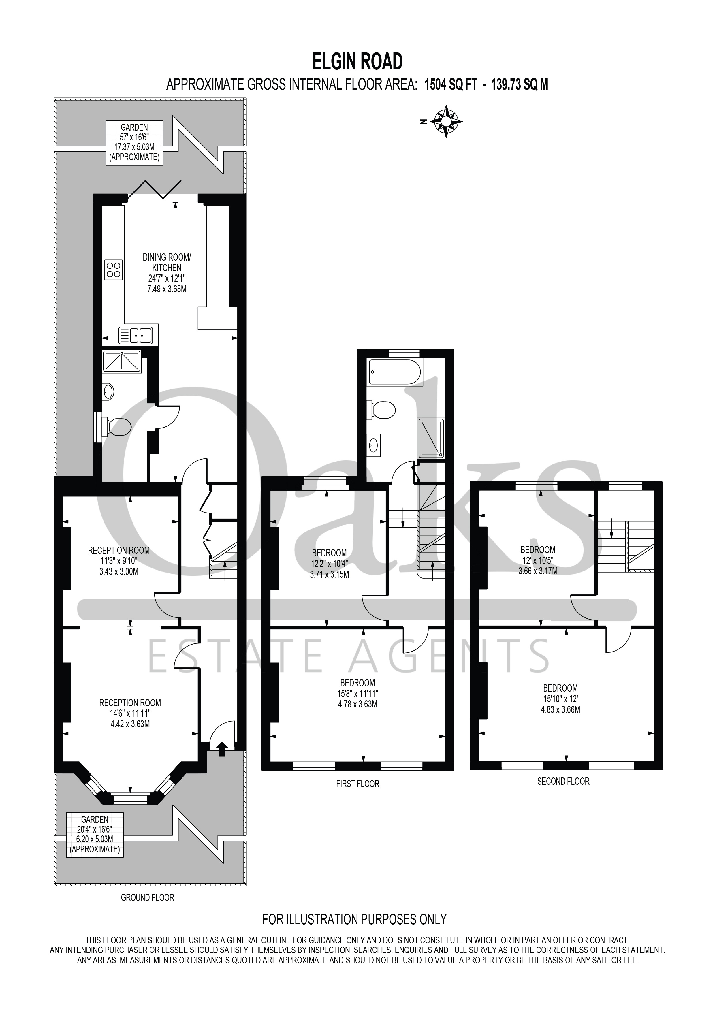 59, Elgin Road, Surrey floorplan