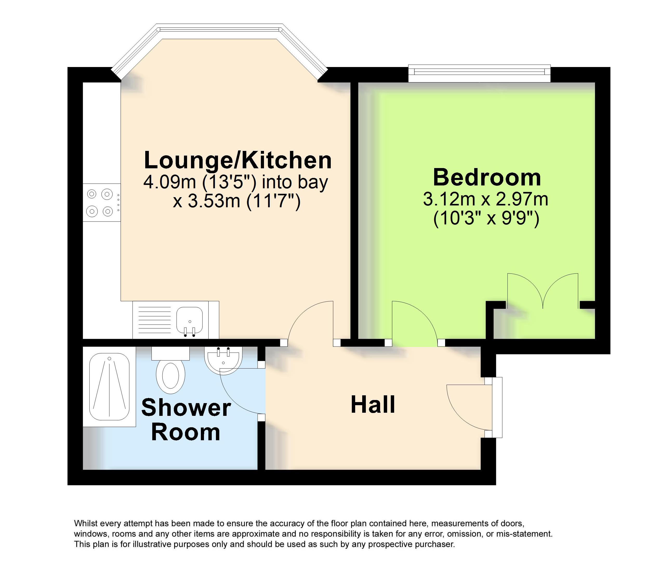 1 Bedrooms Flat for sale in Cowper Road, Worthing, West Sussex BN11