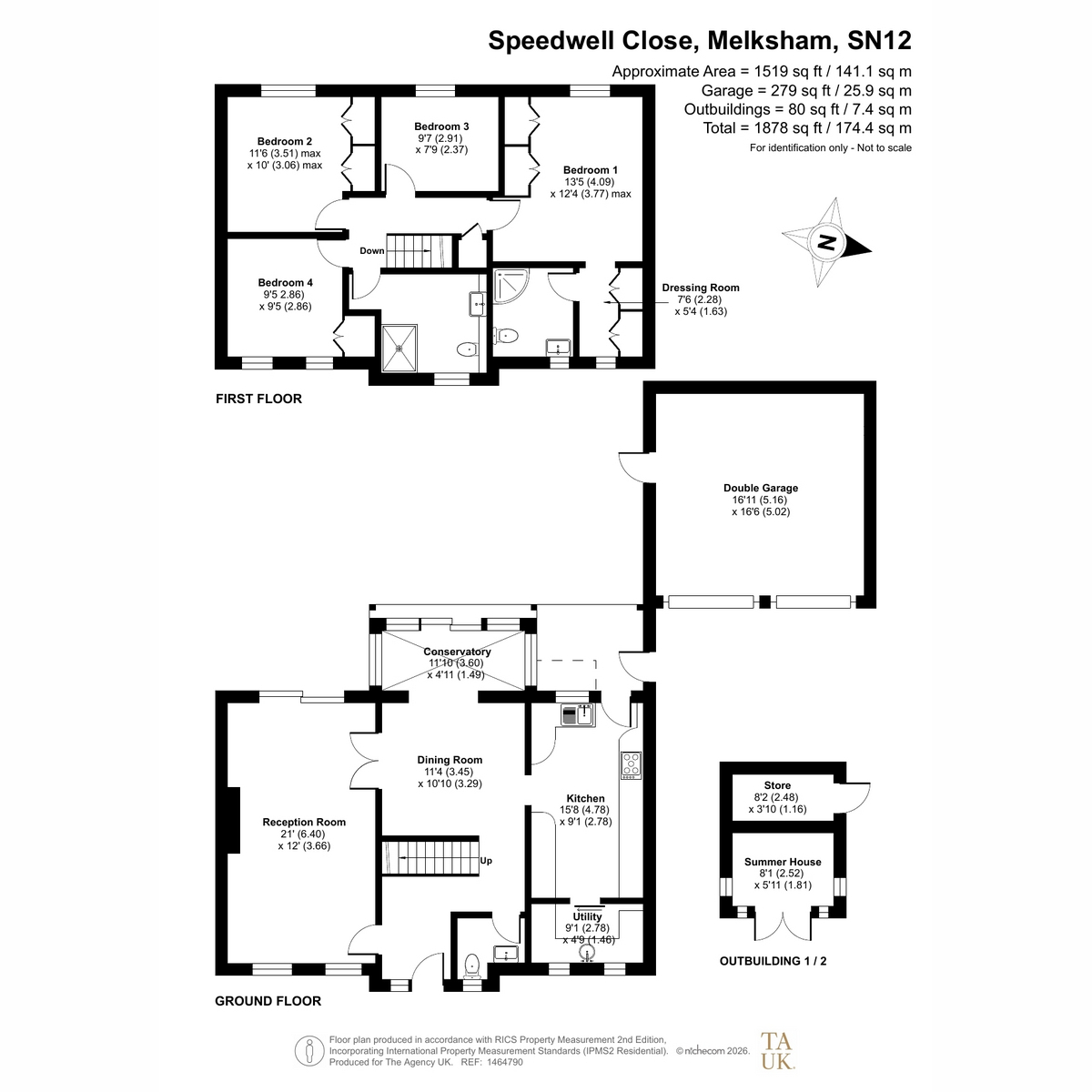 22, Speedwell Close, Melksham floorplan