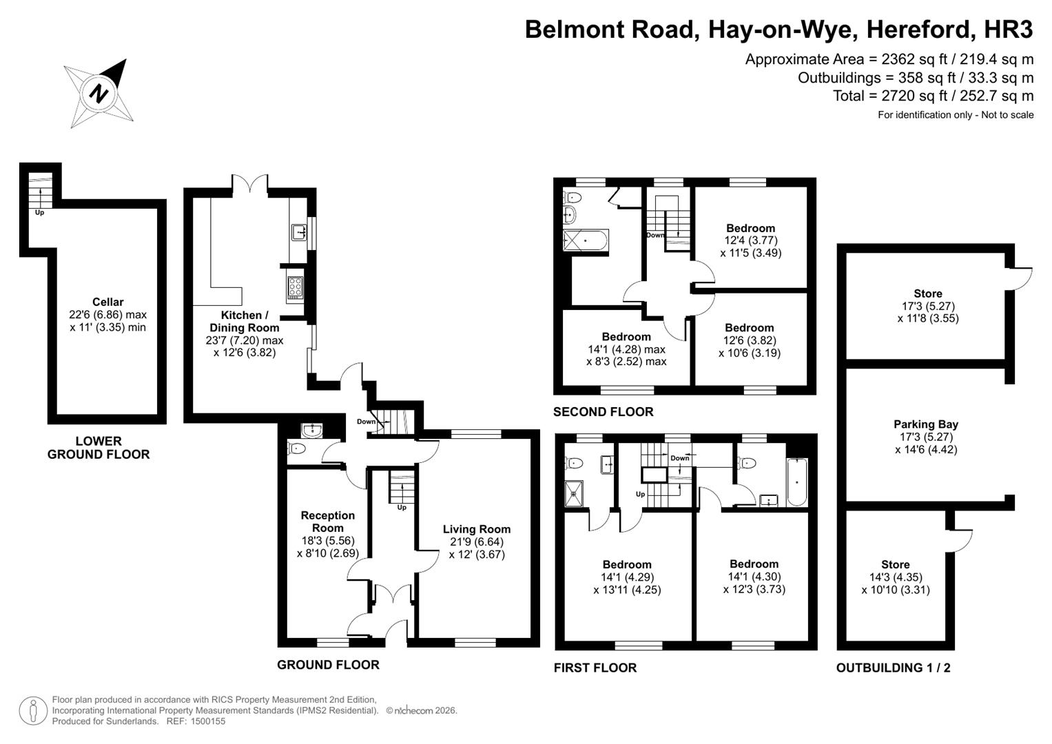 Clifton House, 1, Belmont Road, Hereford floorplan