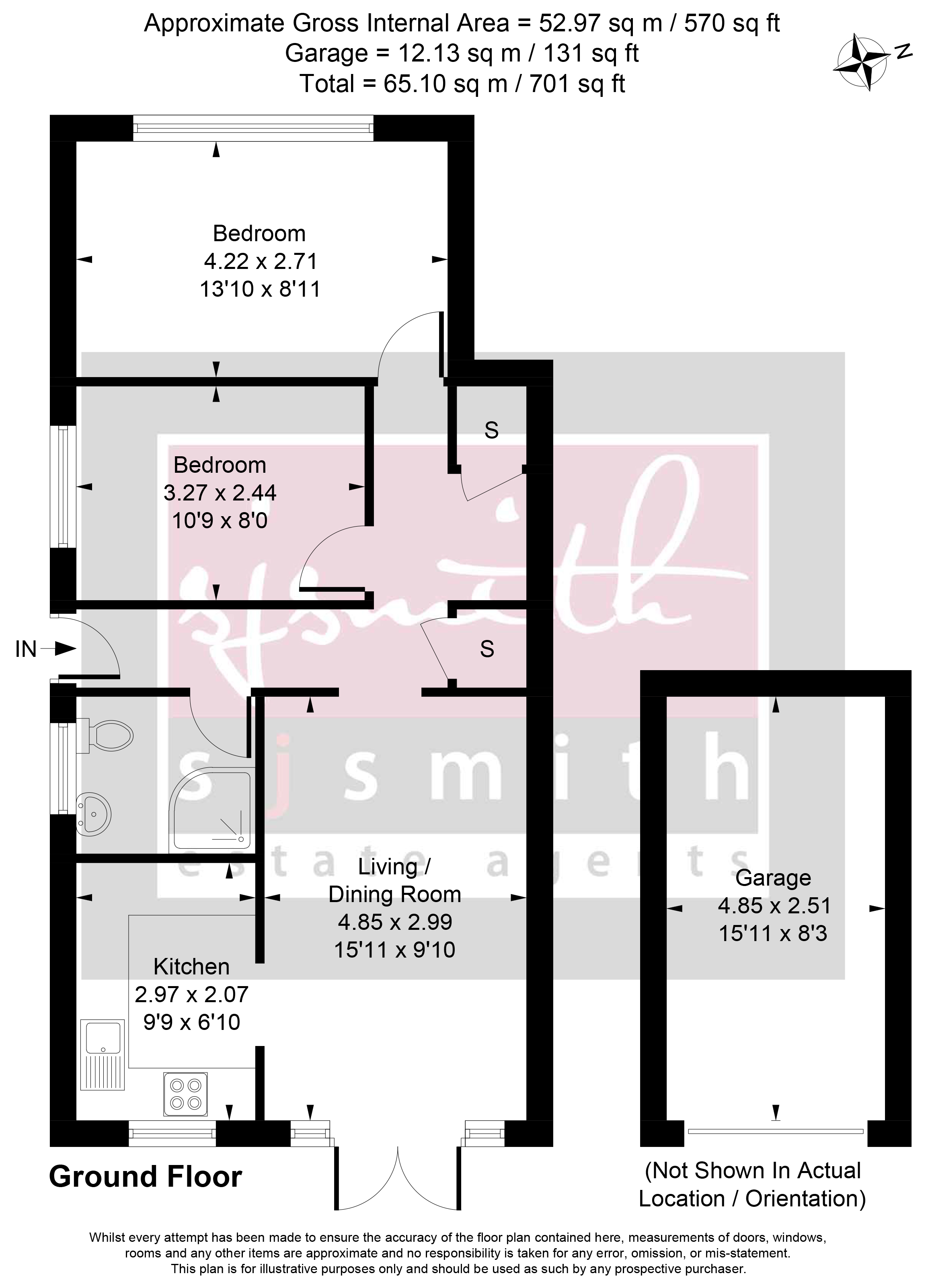 52, Park Road, Ashford floorplan