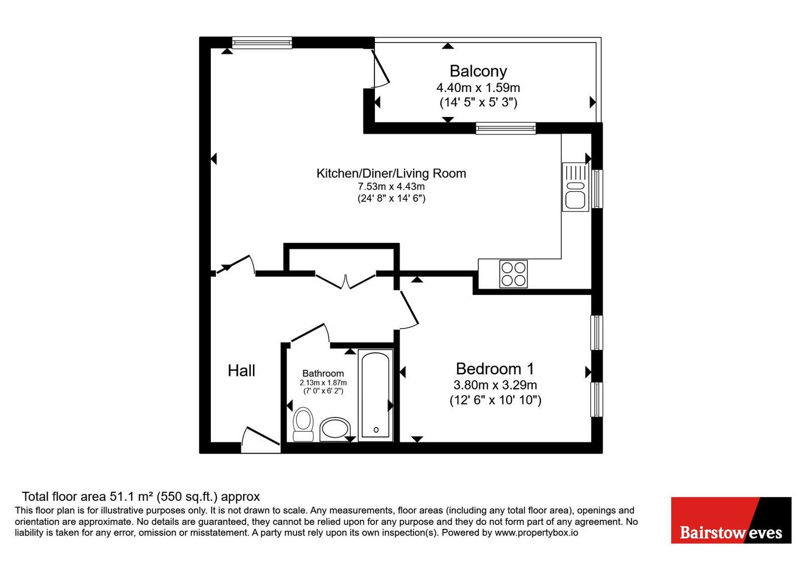 11, Brick House, 1A, Faringdon Avenue, Romford floorplan