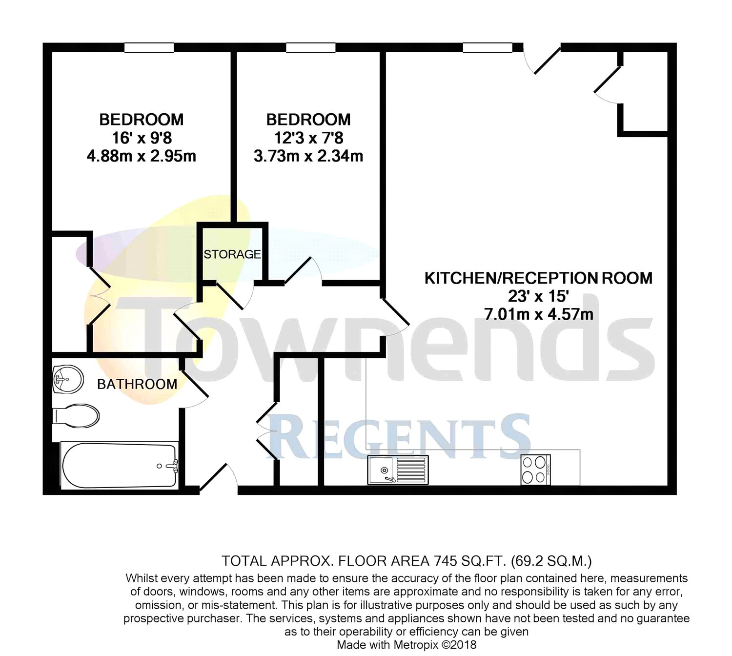 2 Bedrooms Flat for sale in Magnolia House, 10 Spelthorne Grove, Sunbury-On-Thames, Surrey TW16