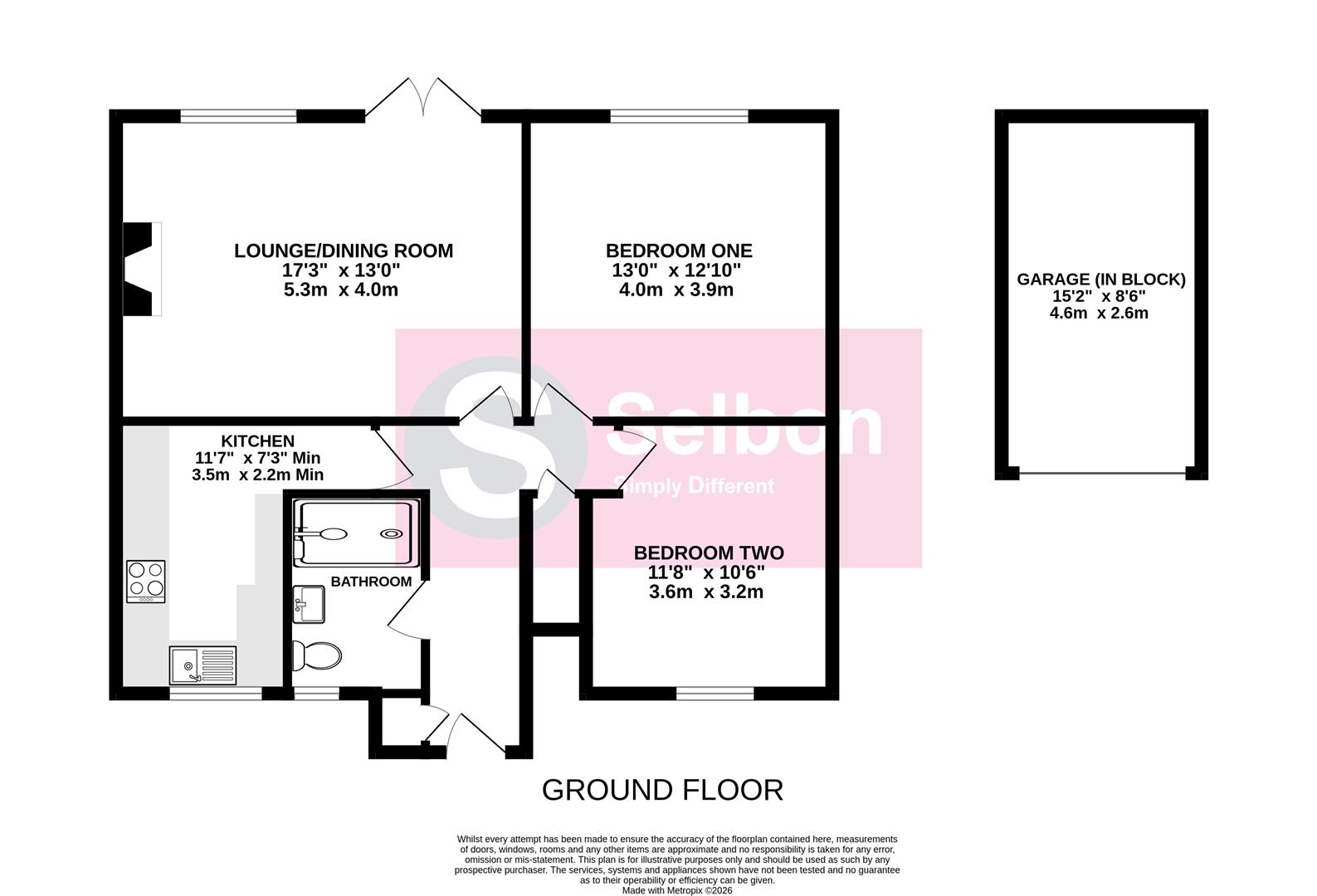 3 Meadow Court, Victoria Road, Fleet floorplan