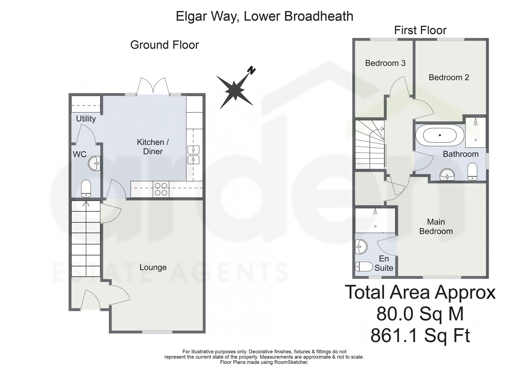 20 Elgar Way, Worcester floorplan