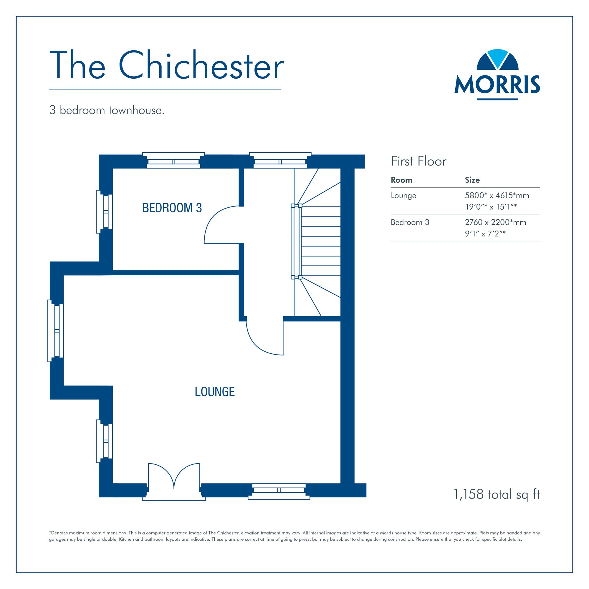 The Chichester, Pelham Road, St Neots floorplan