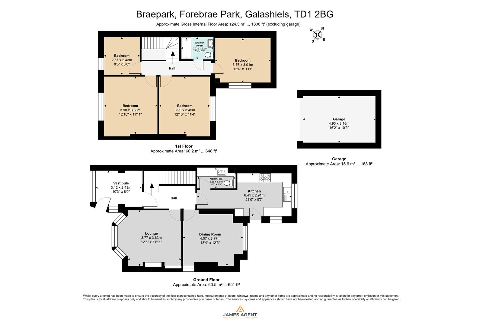 Braepark, Forebrae Park, Galashiels floorplan