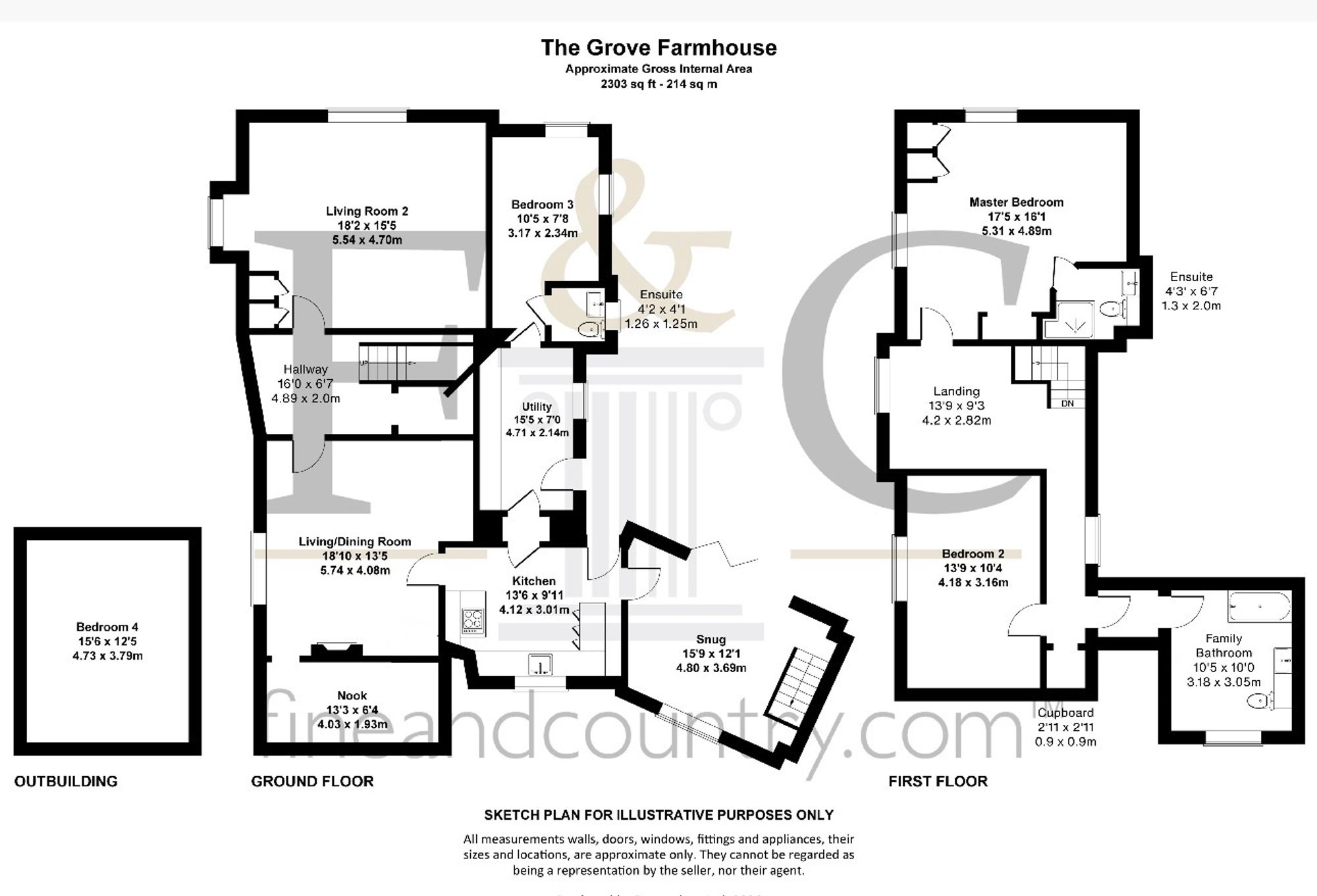 The Grove Farmhouse, Tenby floorplan