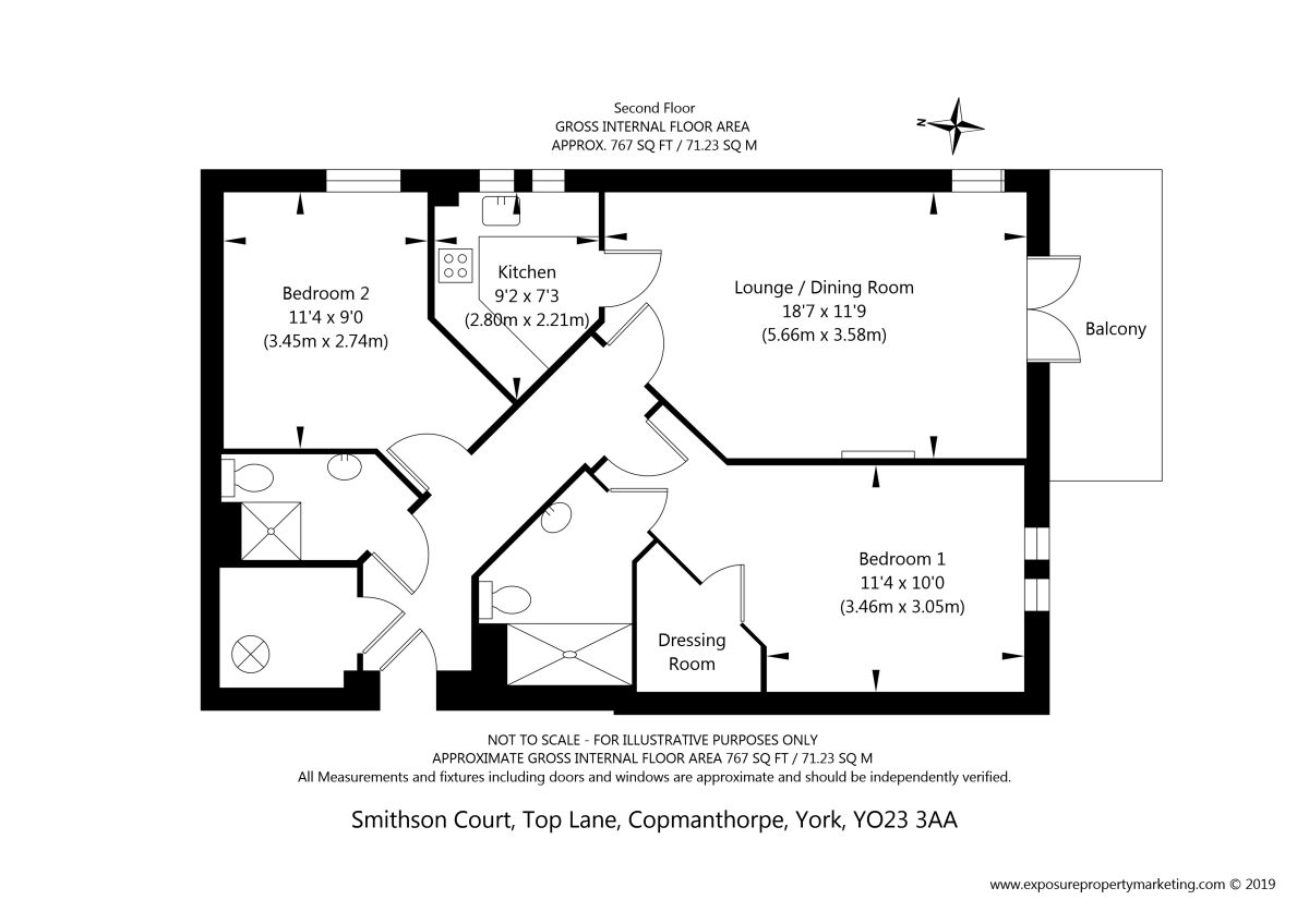 2 Bedrooms Flat for sale in Top Lane, Copmanthorpe, York YO23