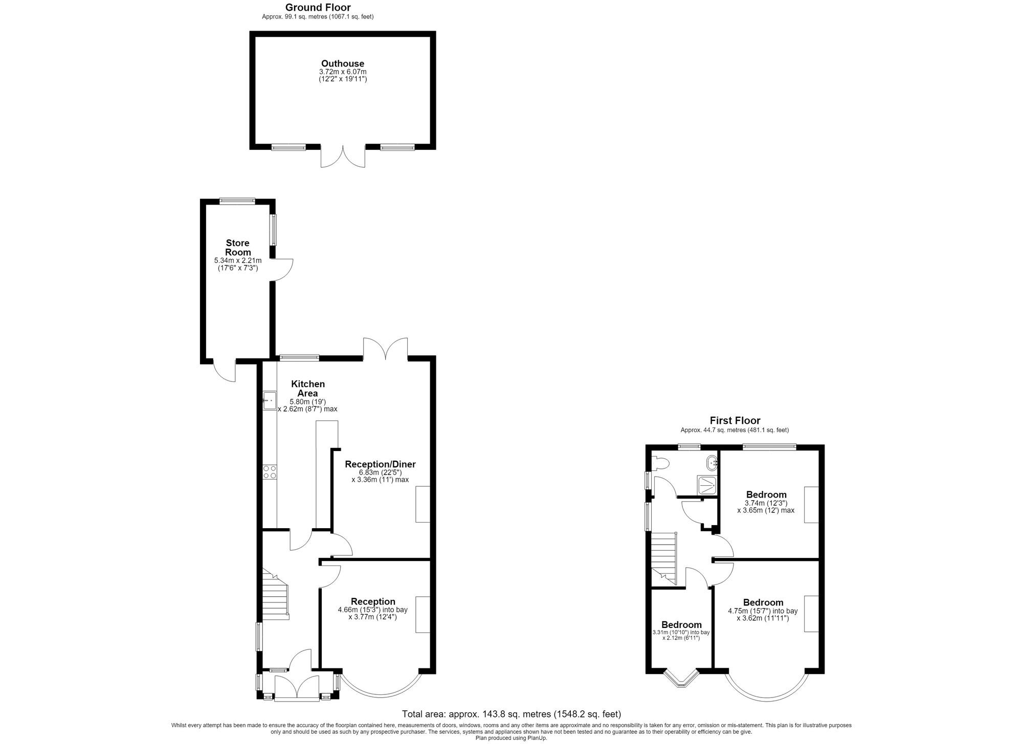 54 Devonshire Road, Ilford floorplan