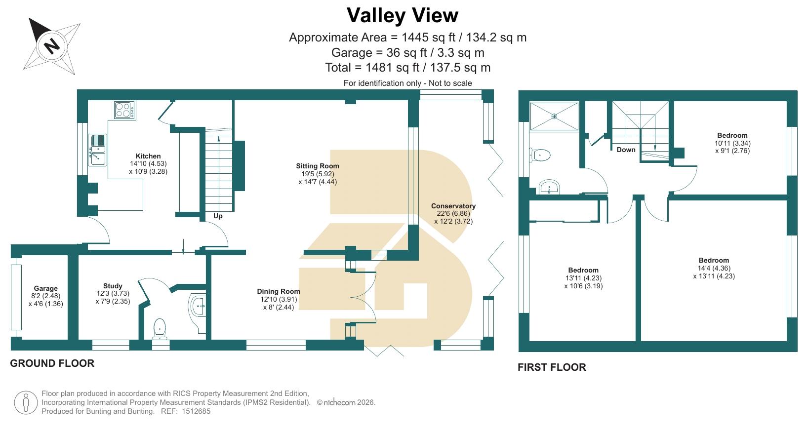 25, Valley View, Westerham floorplan