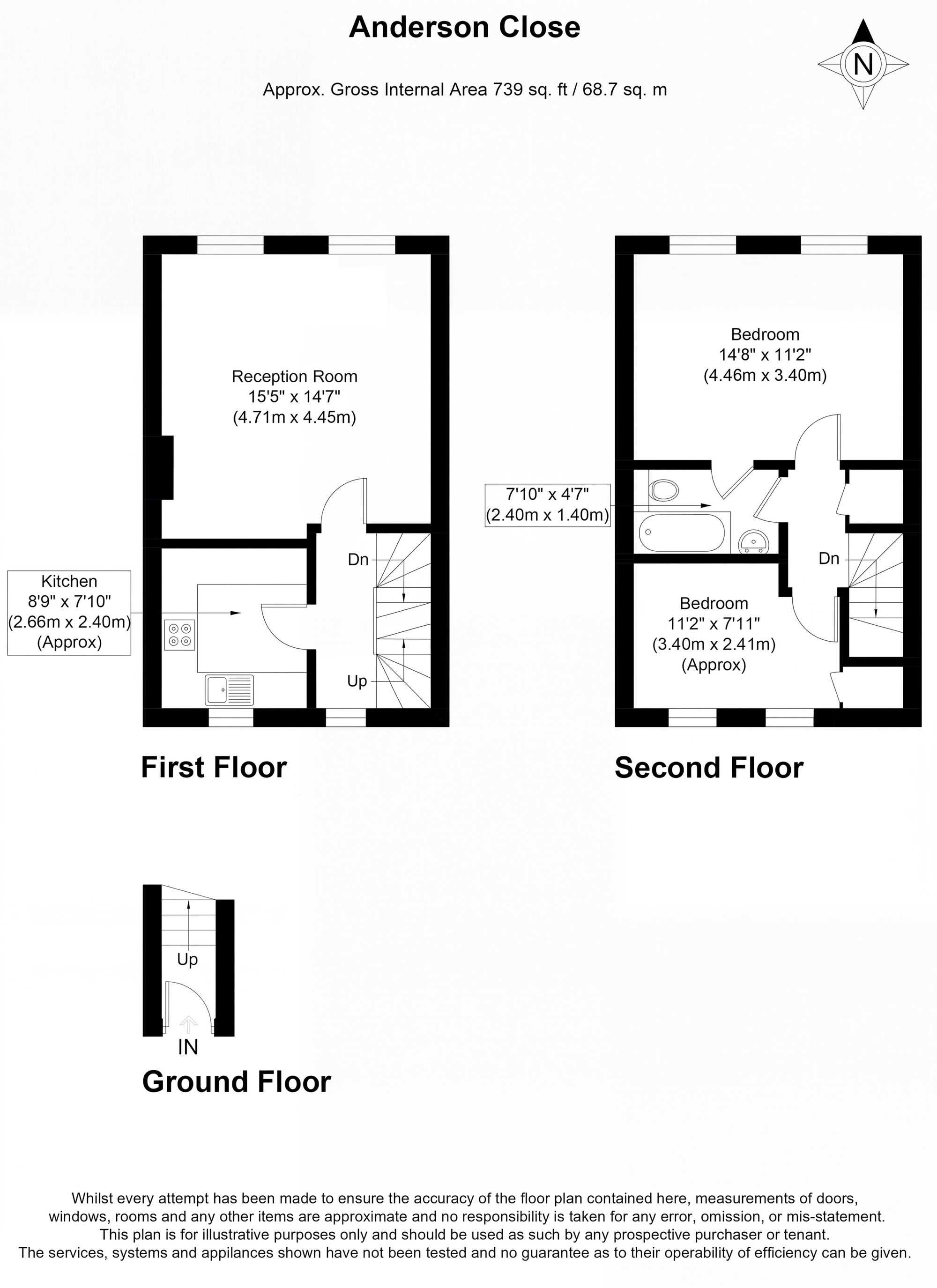 9 Anderson Close, London floorplan