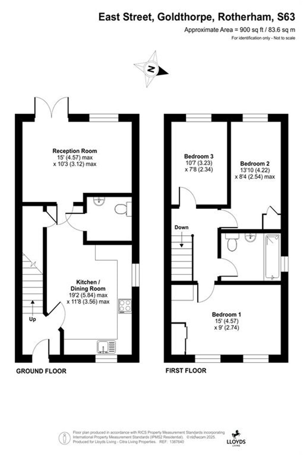 8, Theodore Close, Goldthorpe, Rotherham floorplan