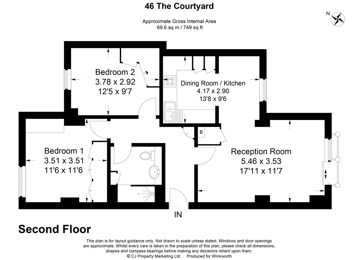 2 Bedrooms Flat for sale in The Courtyard, Castle Brewery, Newark NG24