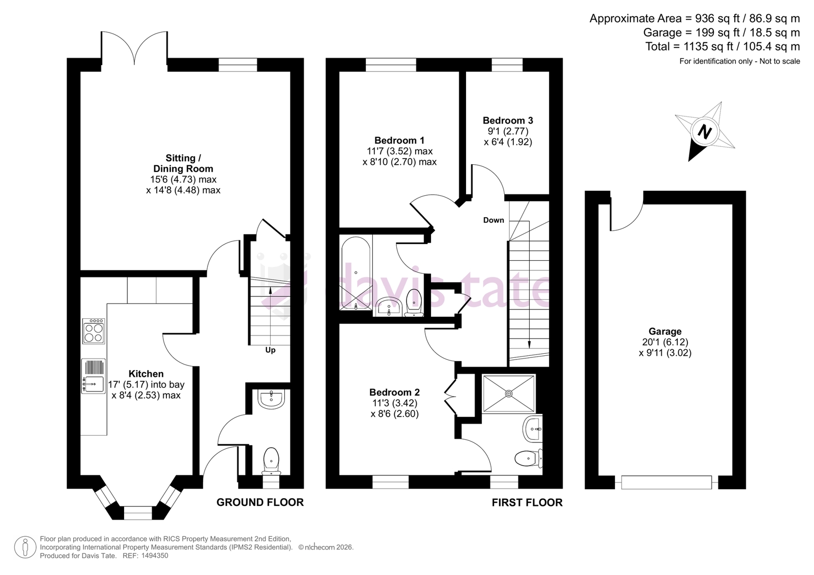 43, Heritage Close, Oxfordshire floorplan