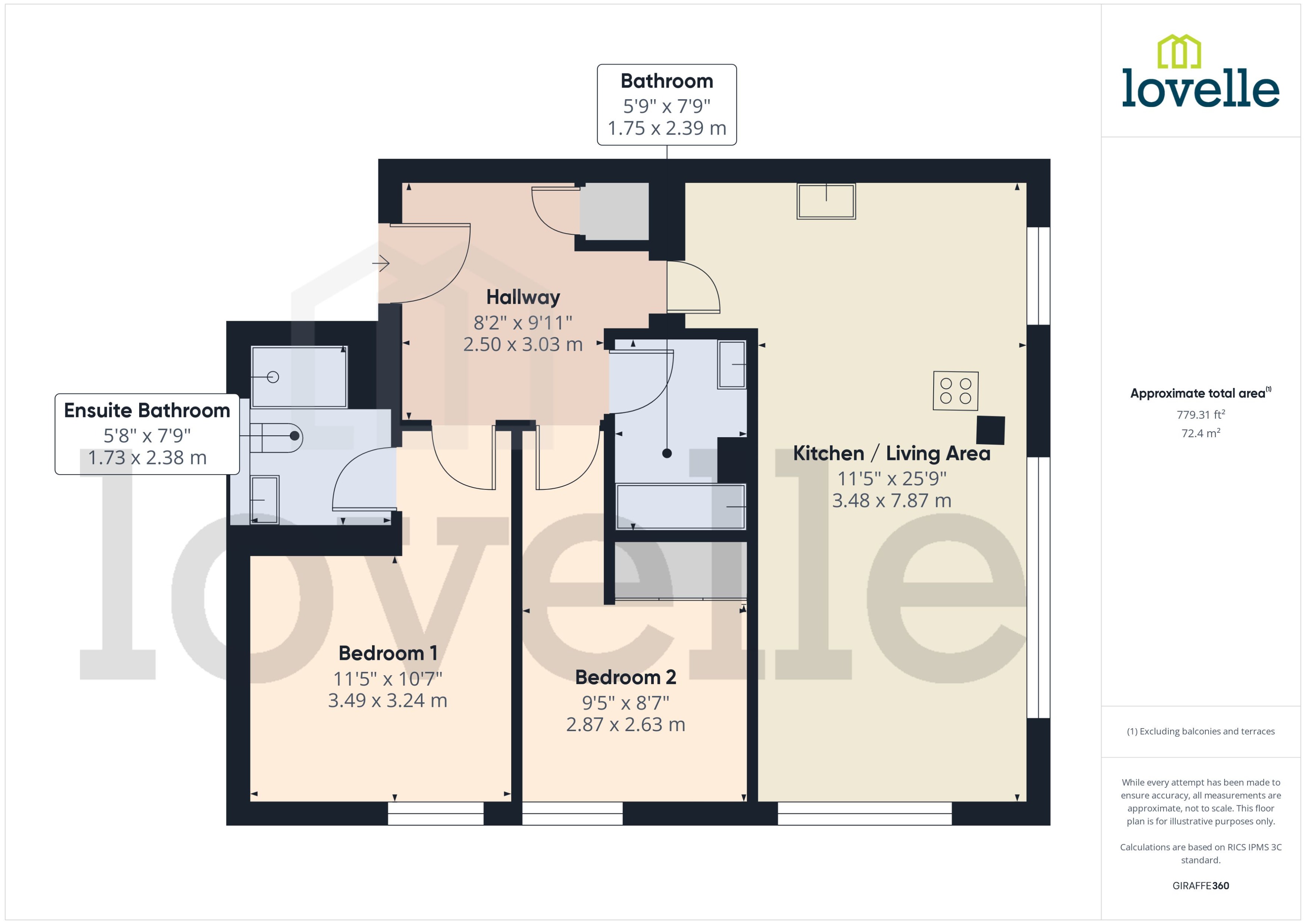 402, One The Brayford, Lincoln floorplan