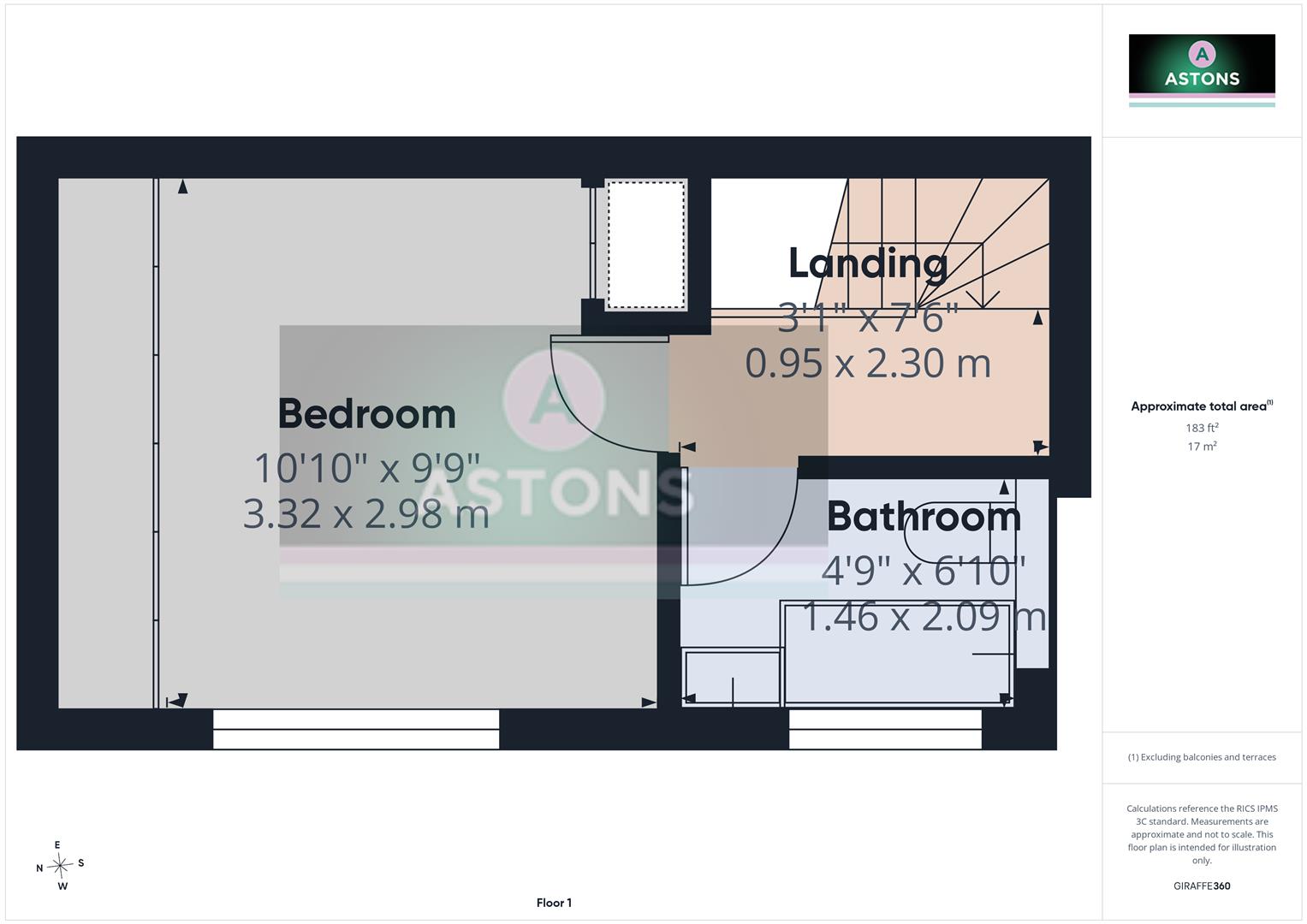 45, Lanercost Road, Crawley floorplan