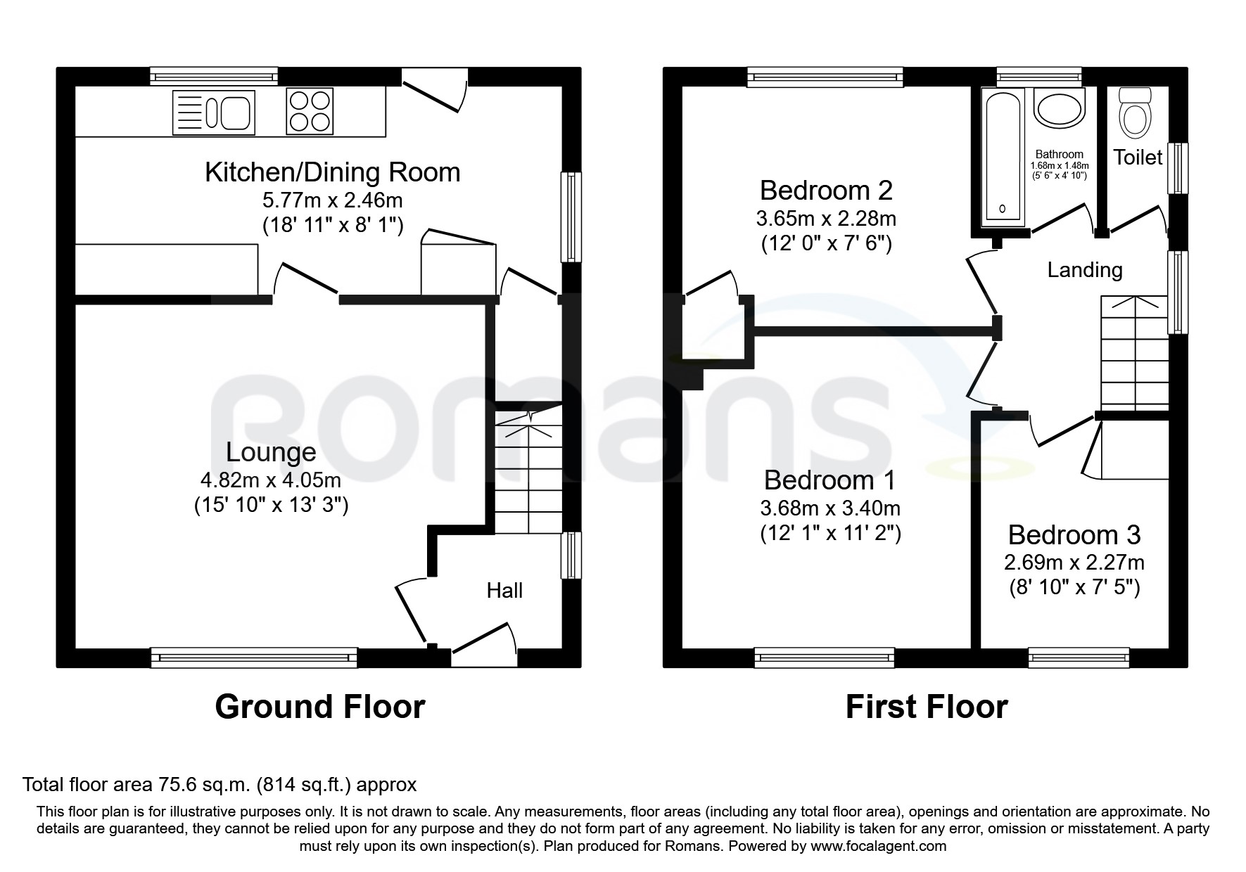 55, Kingston Road, Camberley floorplan