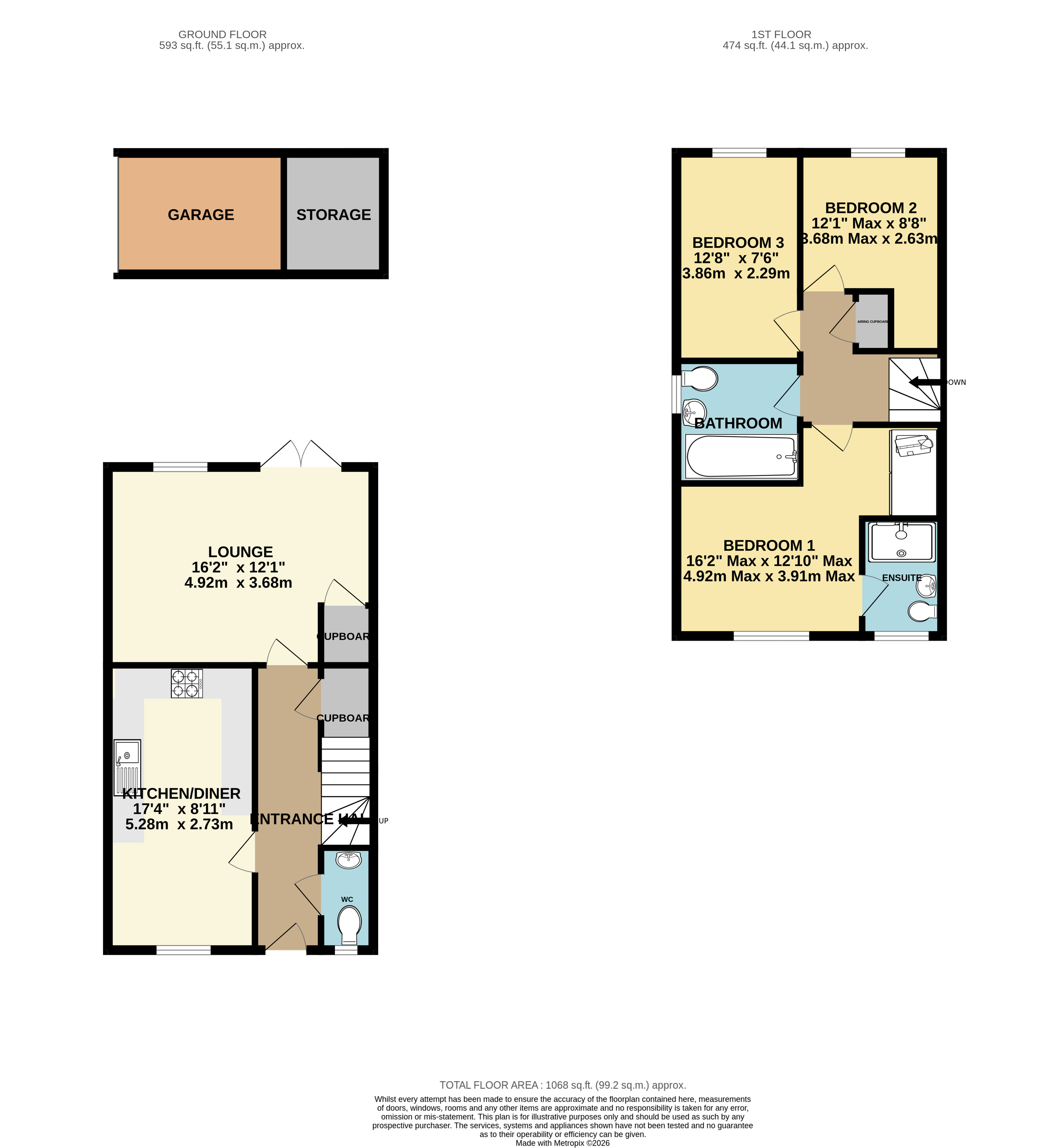 24, Farman Drive, Hoo, Rochester floorplan