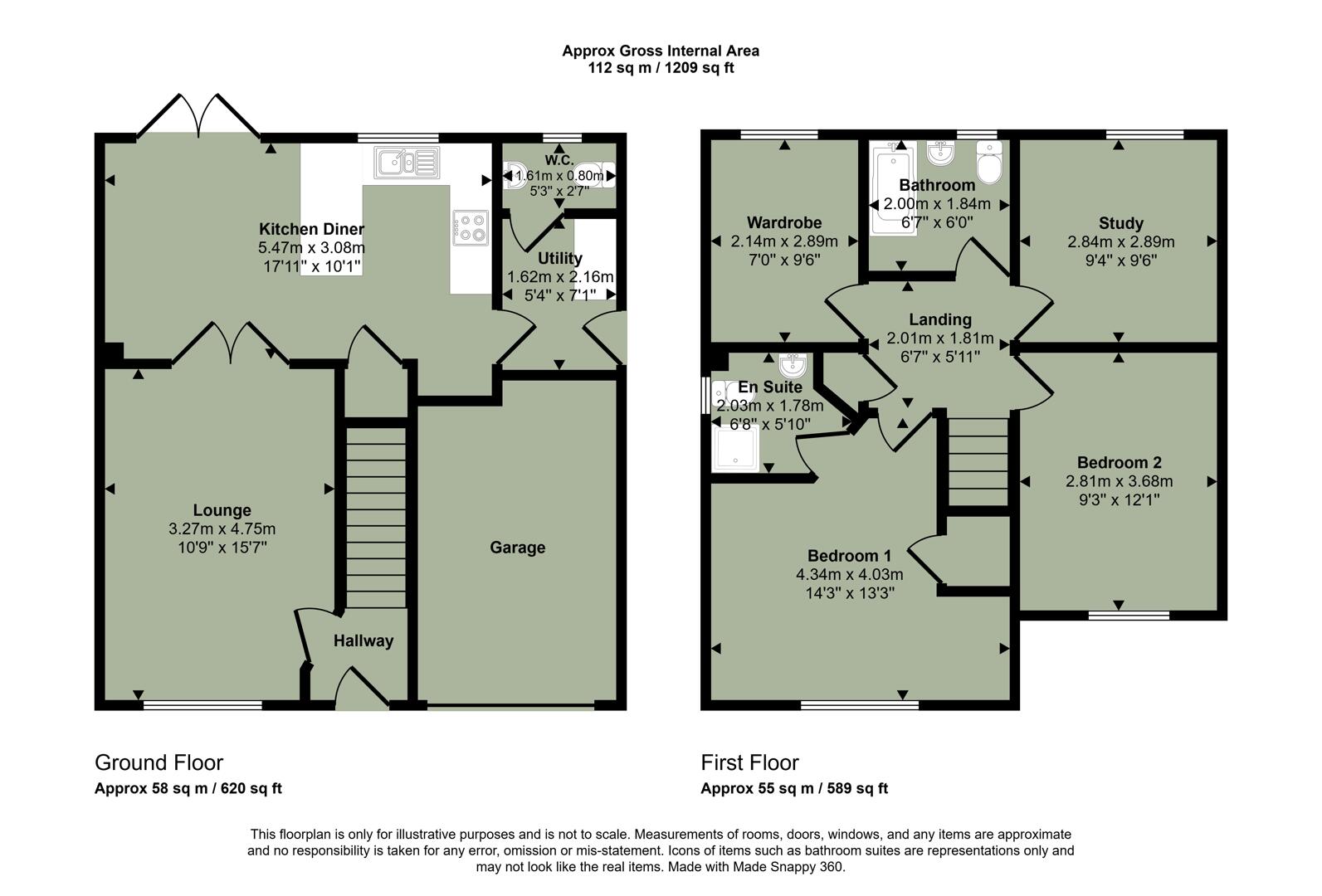 19, Rhodfa Hughes, Cardiff floorplan