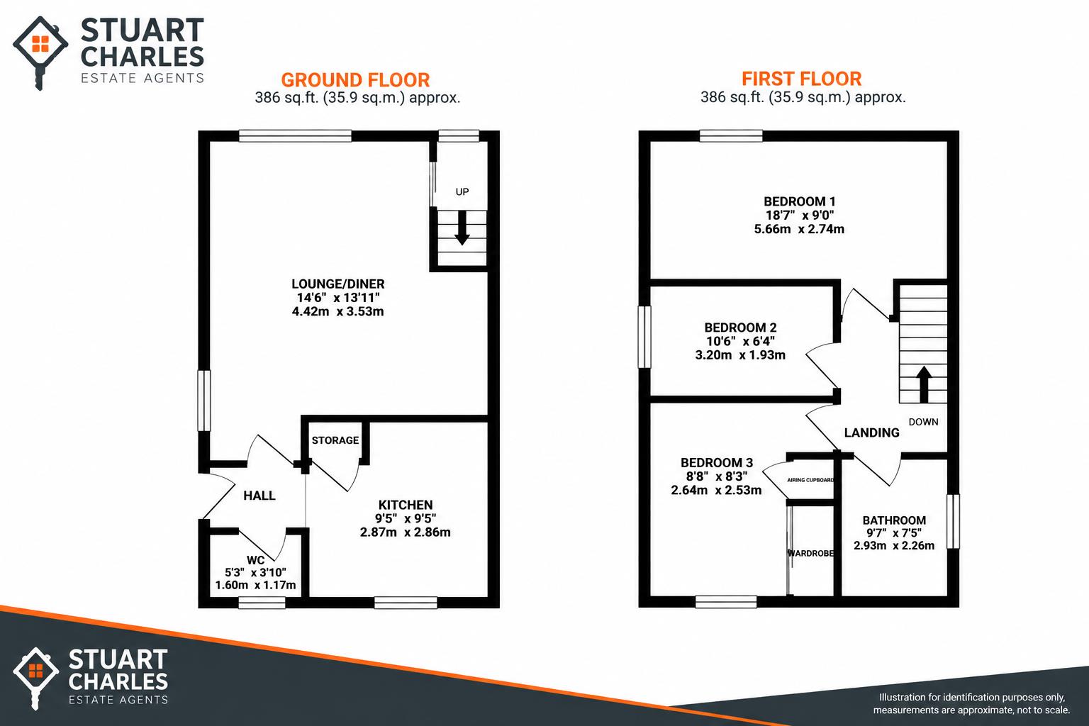 53, Minden Close, Corby floorplan