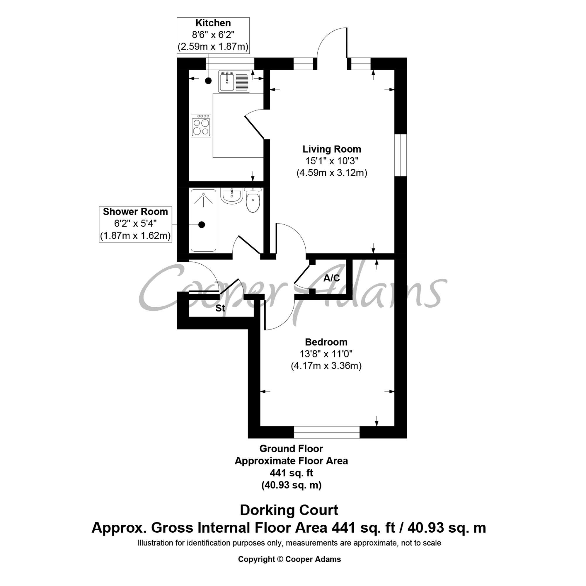 Flat 28, Dorking Court Copper Hall Close, Littlehampton floorplan