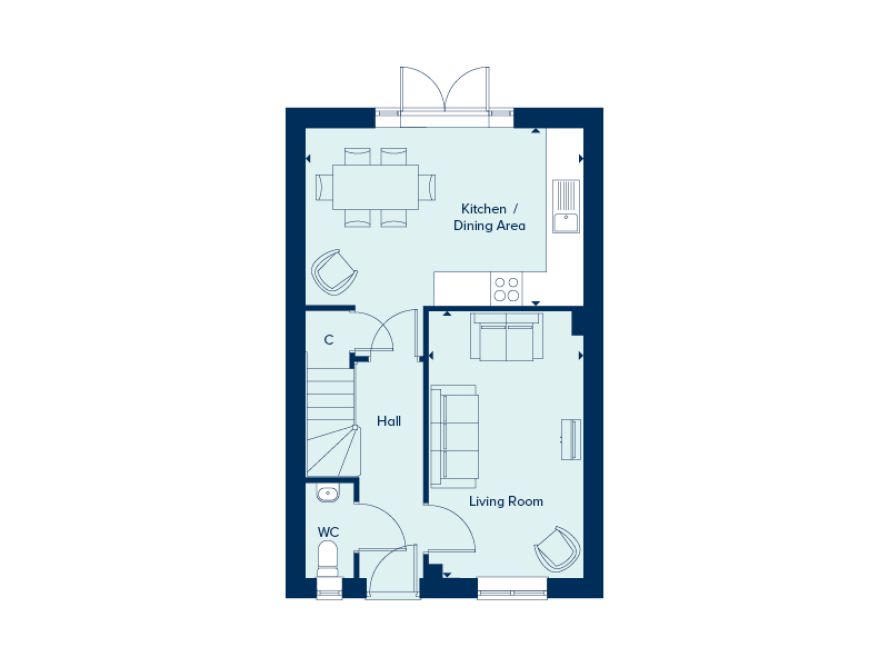 243, Farley Way, Gloucester floorplan