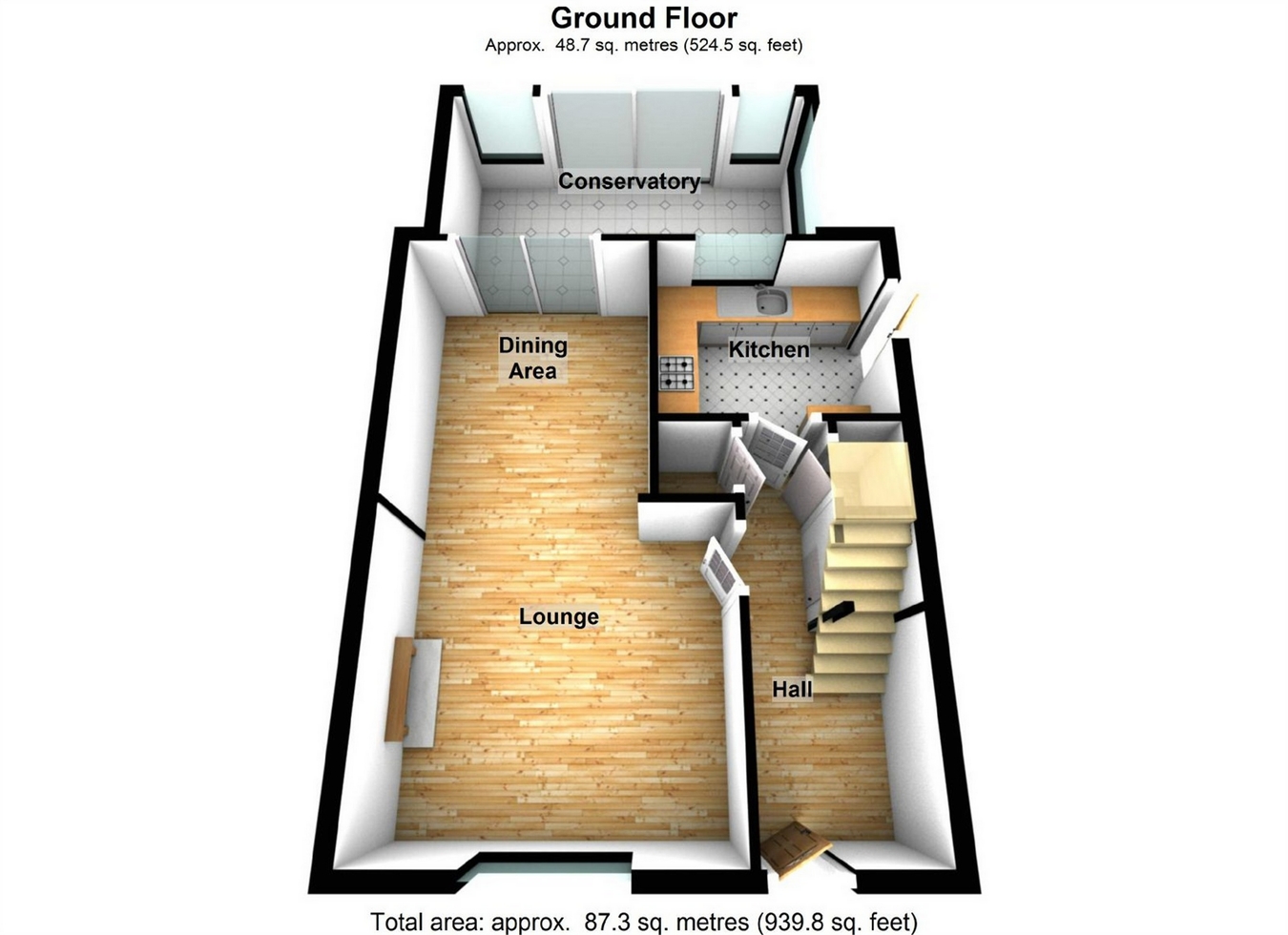 3 Bedrooms End terrace house for sale in Pinewood, Welwyn Garden City, Hertfordshire AL7