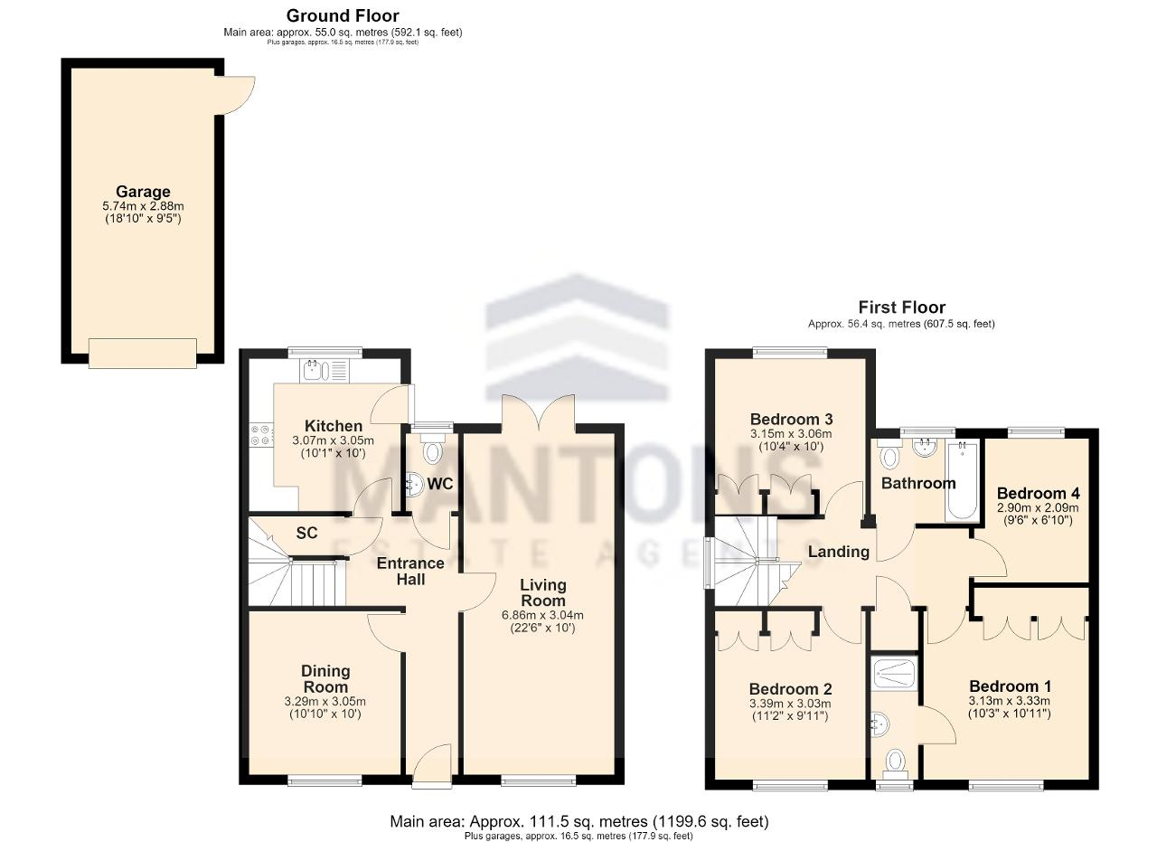 7, Oakley Gardens, Luton floorplan