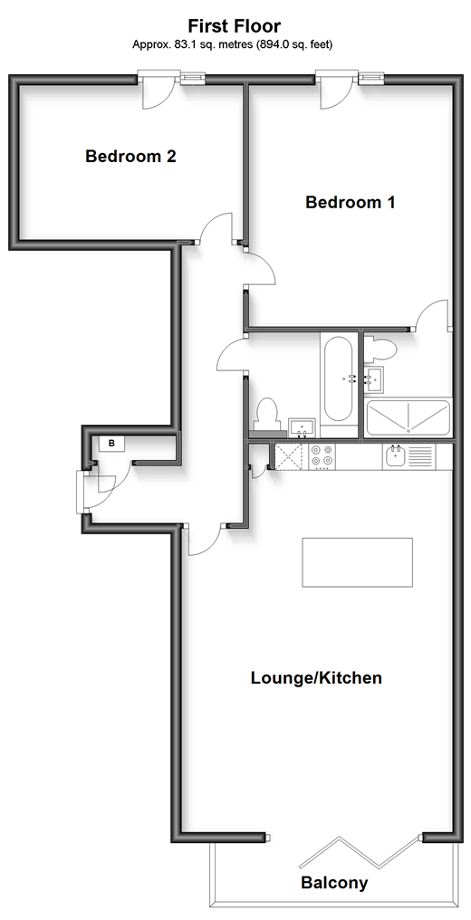 Grange Road, Sandown floorplan