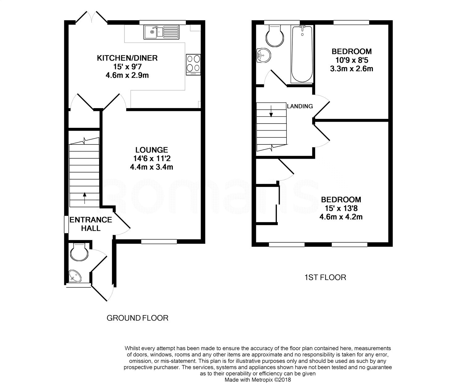 2 Bedrooms Semi-detached house for sale in Burghfield Walk, Basingstoke, Hampshire RG22