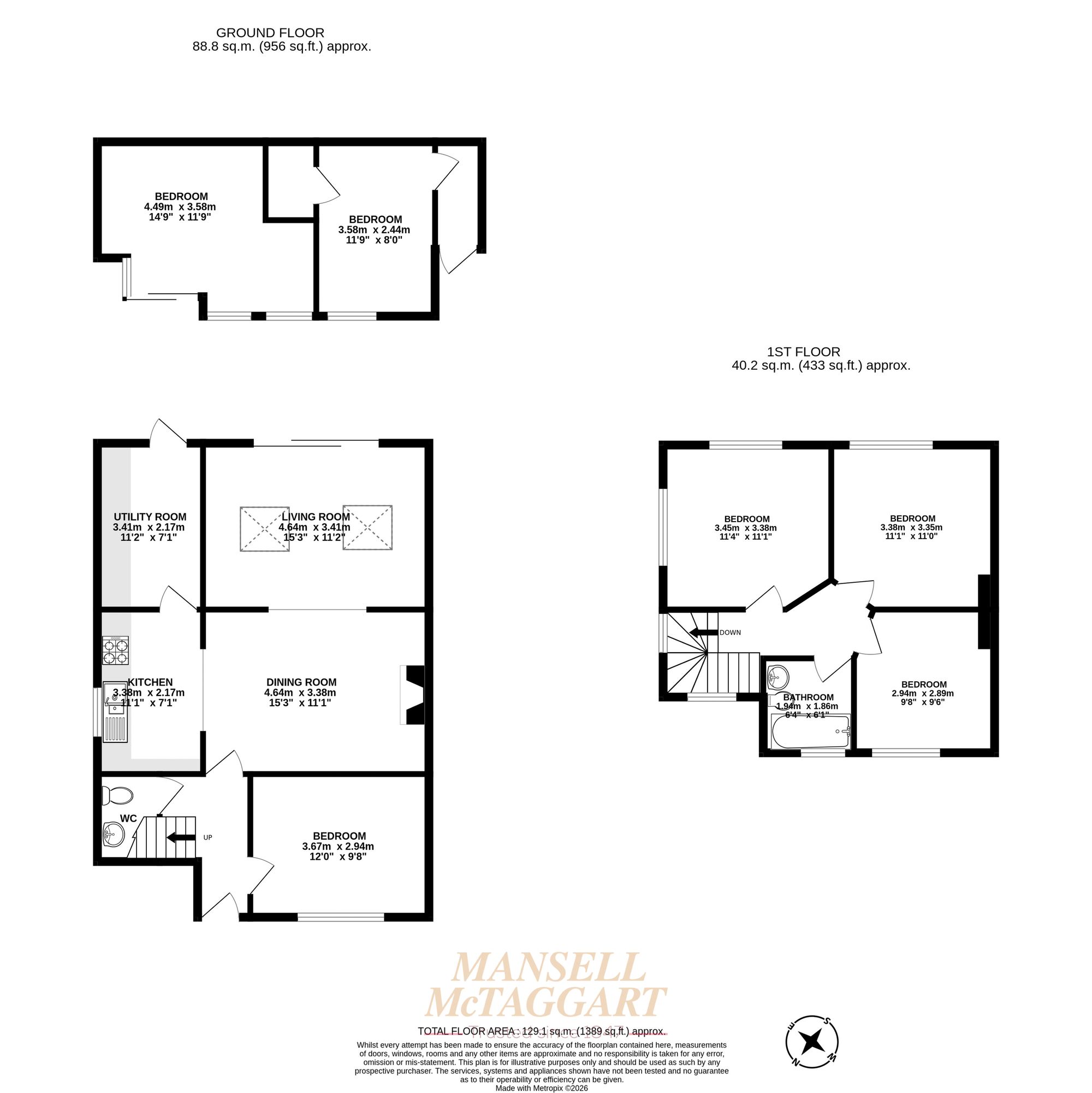 20 Meath Green Avenue, Horley floorplan