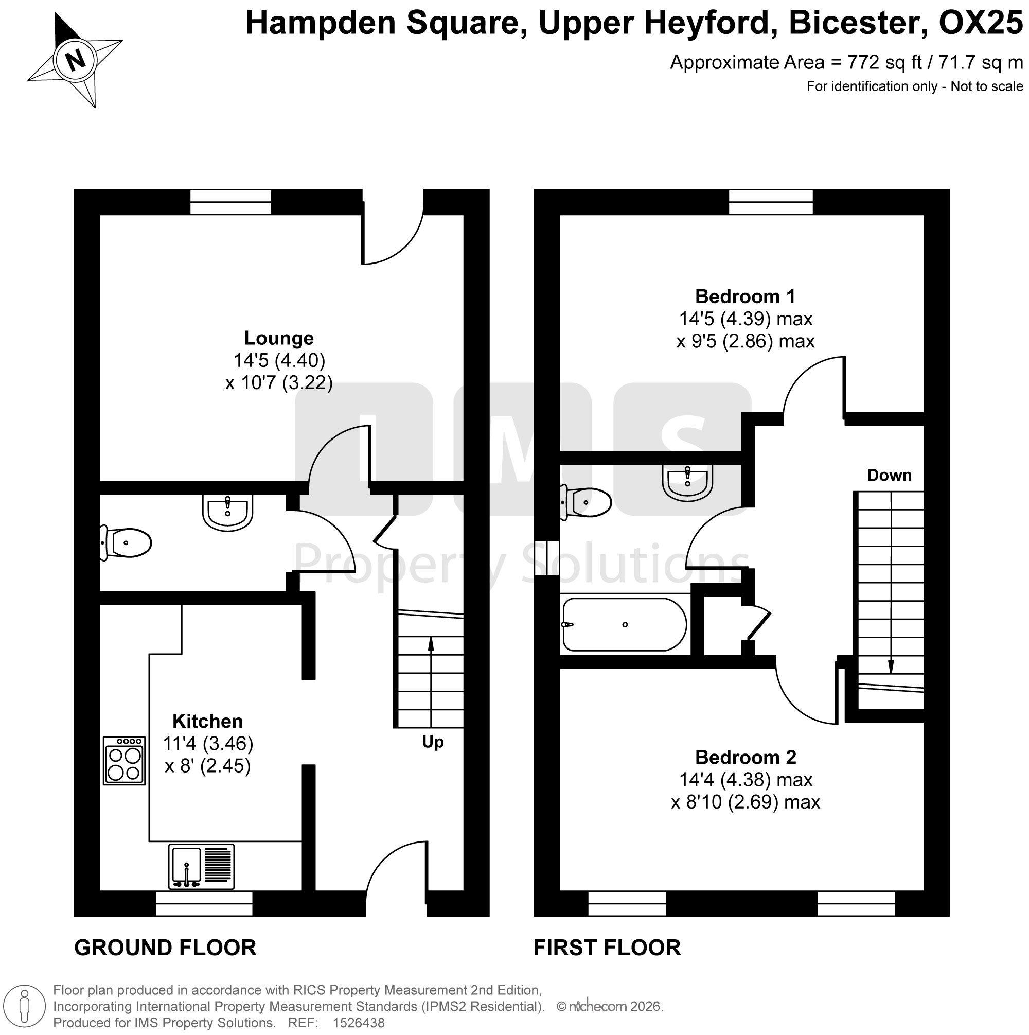 60 Hampden Square, Bicester floorplan