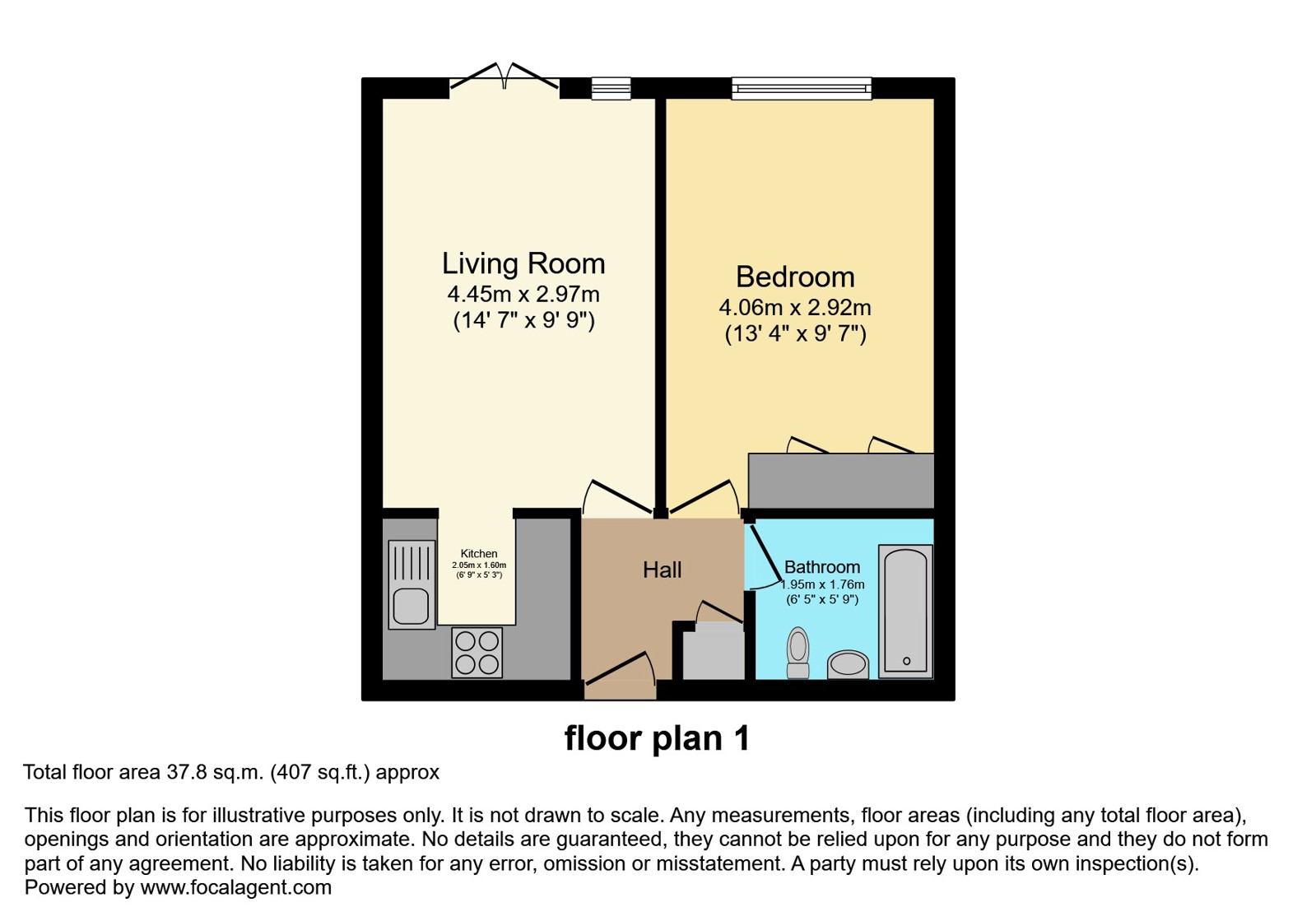 15, Fernleigh Court, Romford floorplan