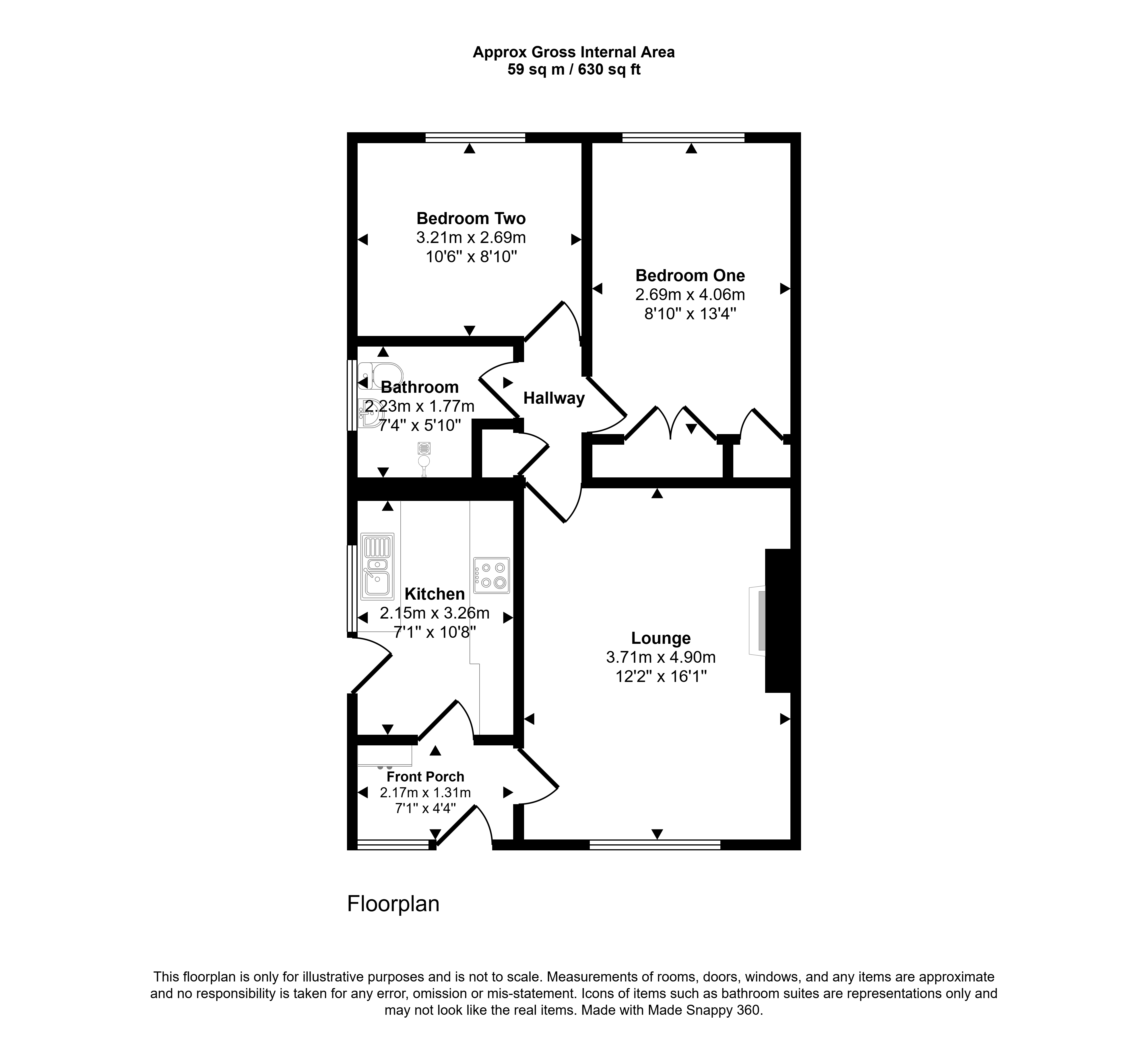 9, Aireys Close, Houghton Le Spring floorplan