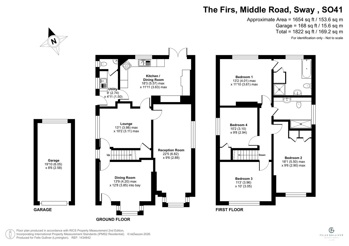 The Firs, Middle Road, Lymington floorplan
