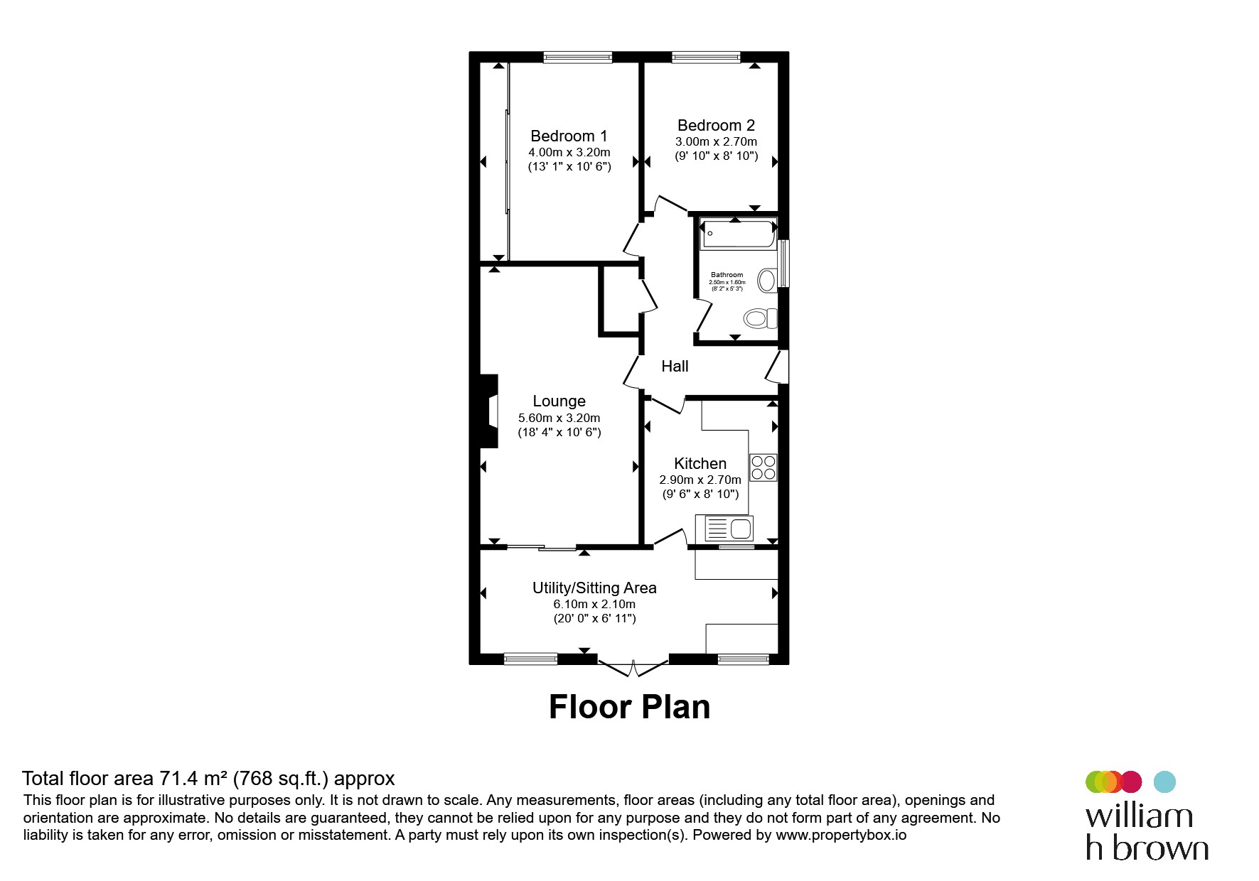 The Bungalow Meadow View, Trunch Road, North Walsham floorplan