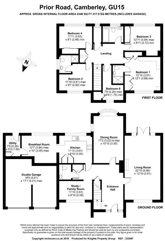 5 Bedrooms Detached house for sale in Prior Road, Camberley GU15